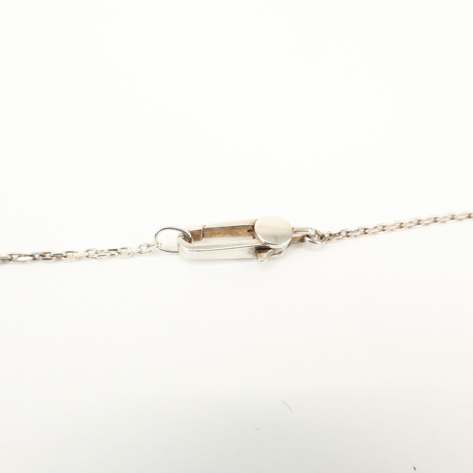 GUCCI Logo Heart Pendant Necklace SV925 Silver 223512