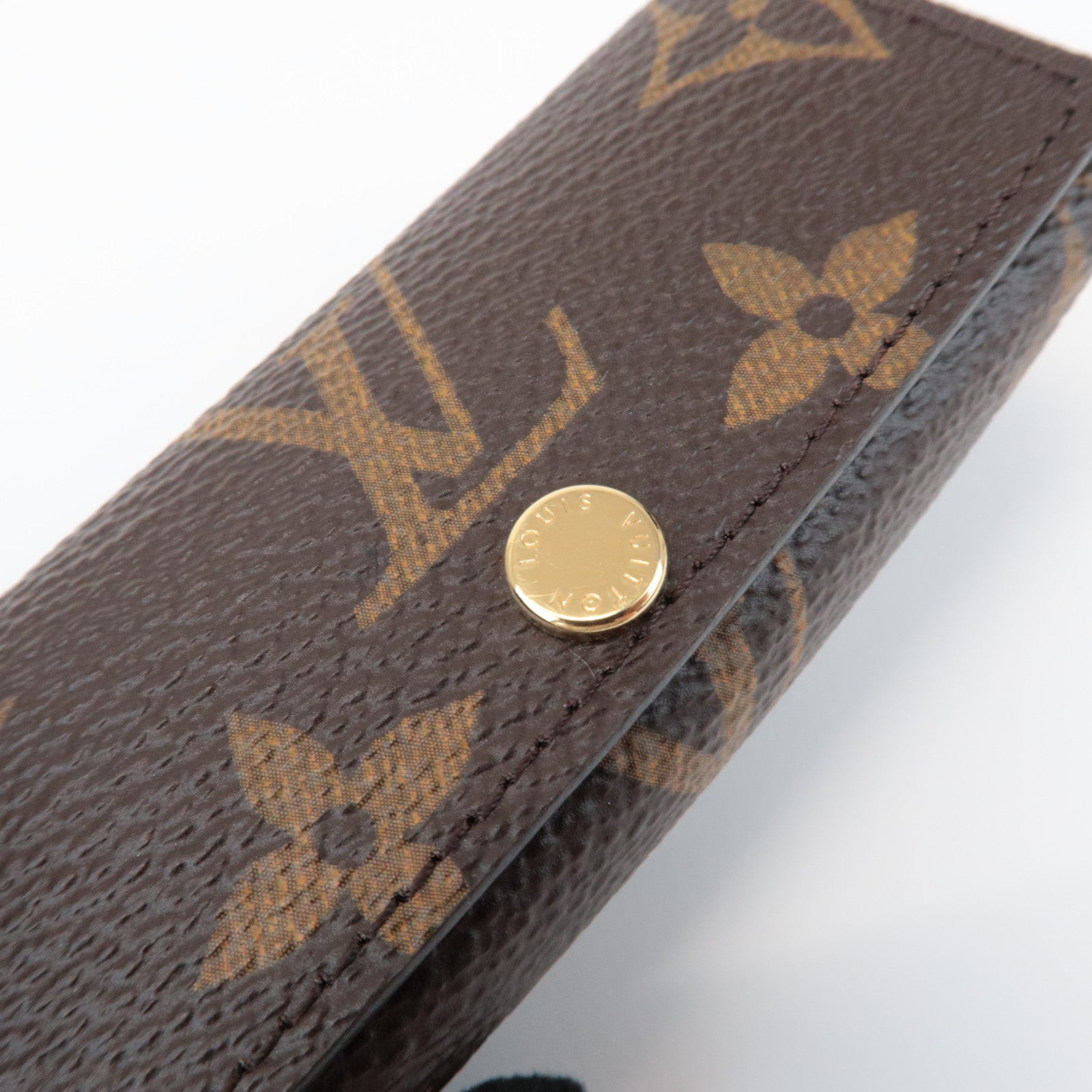 Louis Vuitton Monogram Pochette Rivette Lip Case Fushia M61473