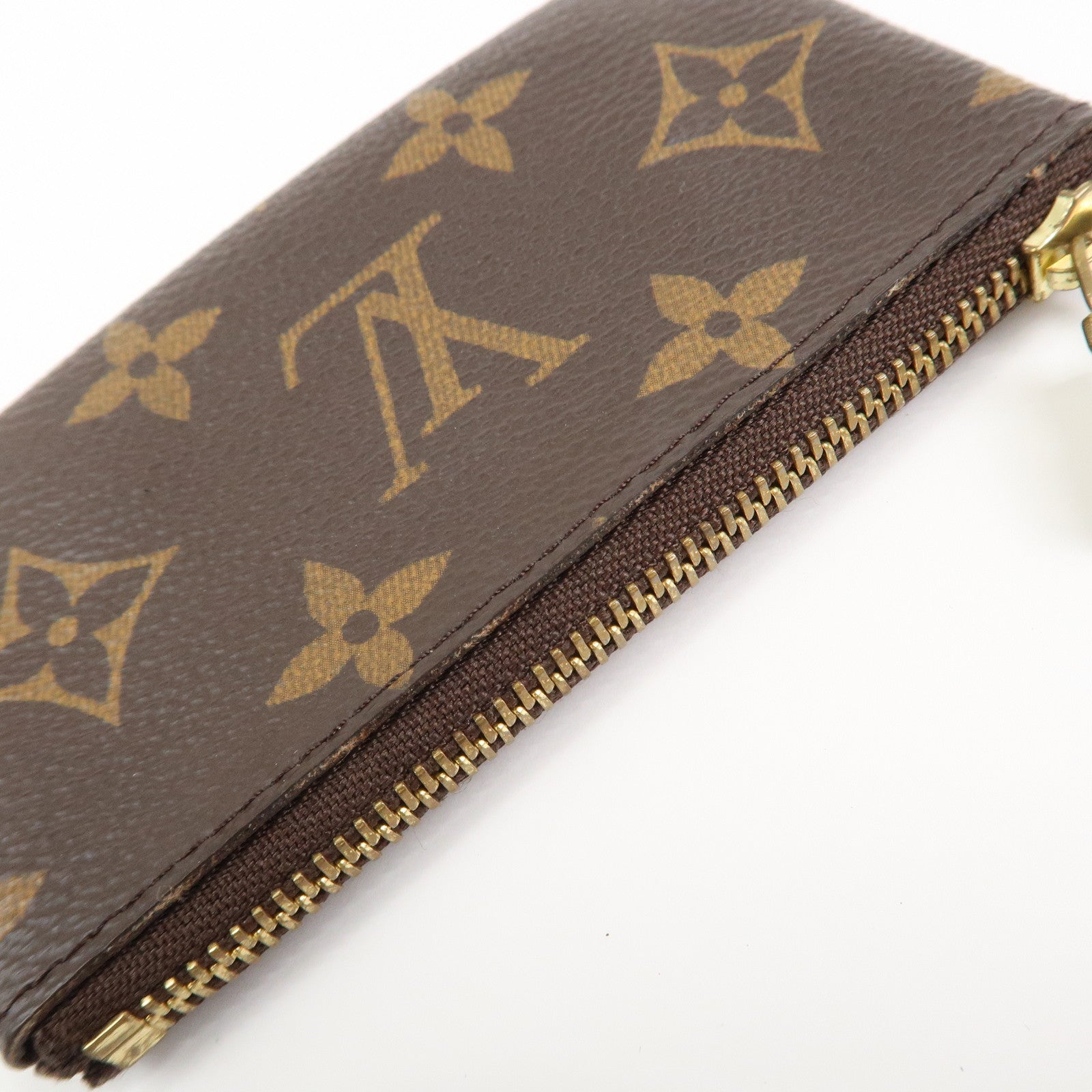 Louis Vuitton Monogram Pochette Cles Coin Case Key Case  M62650