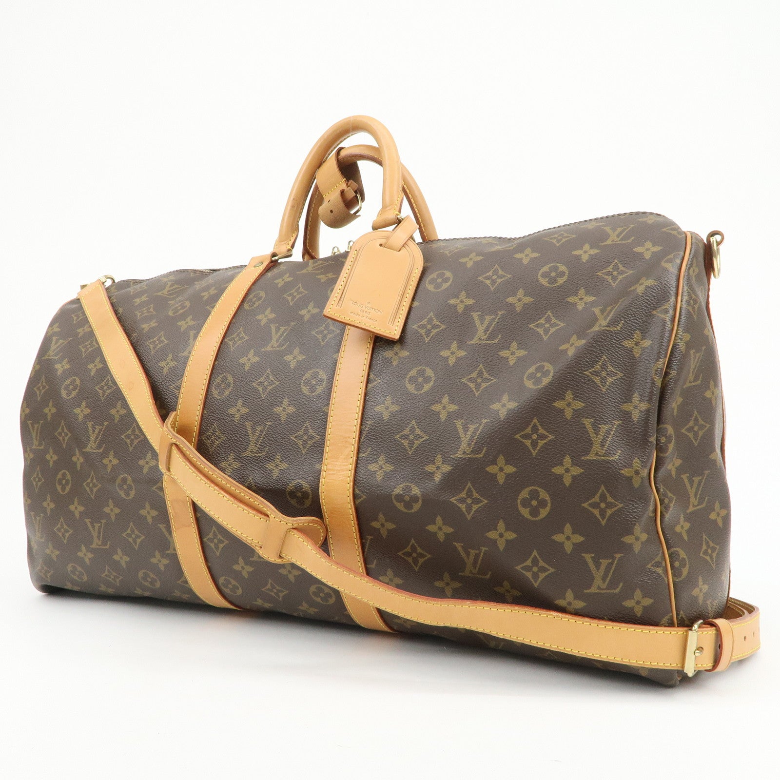 Louis Vuitton Monogram Keep All Bandouliere 55 Boston Bag M41414