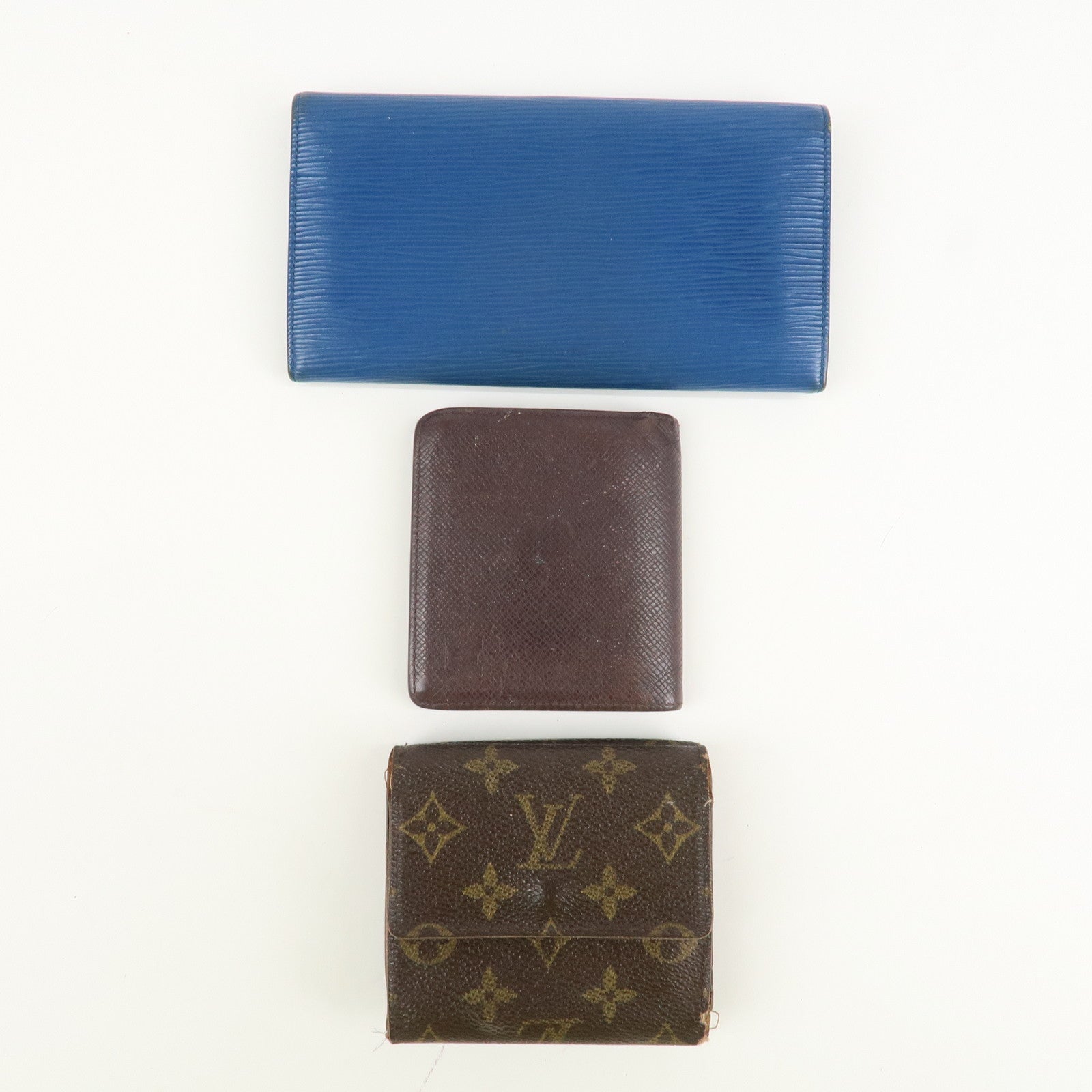 Louis Vuitton Set of 3 Monogram Epi Taiga Wallet M63575 M30456 M61652 Used