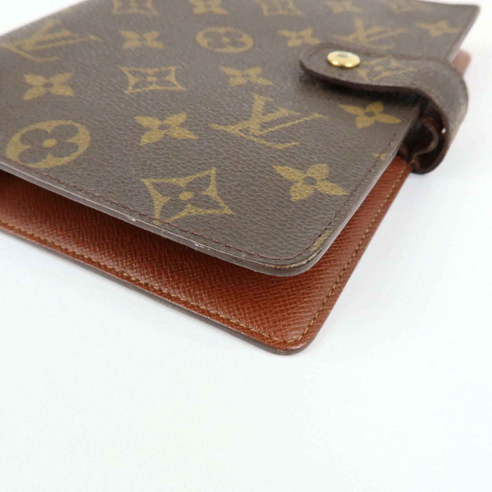 Louis Vuitton Monogram Agenda MM Planner Cover Brown R20105