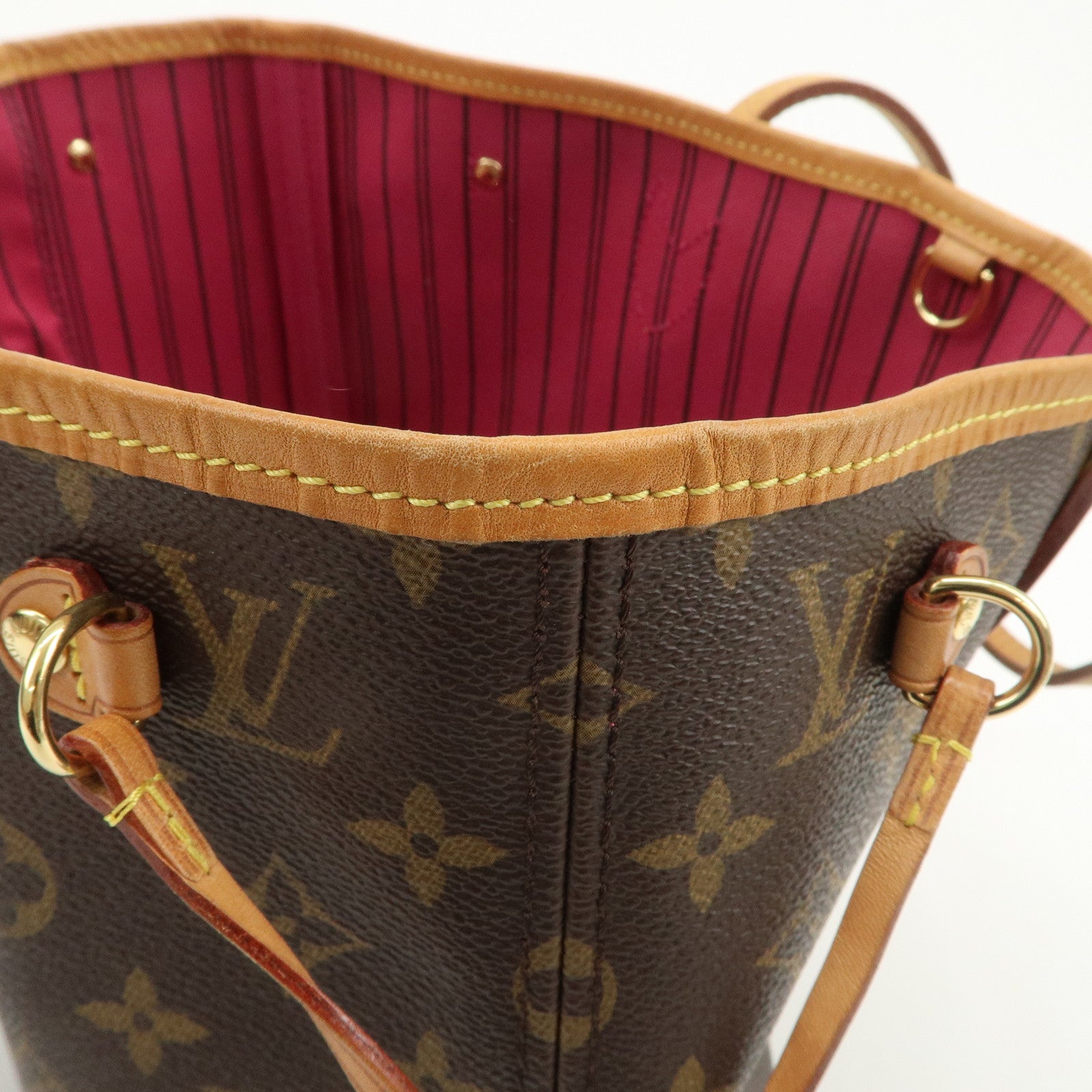 Louis Vuitton Monogram Neverfull PM Tote Bag Brown M41245