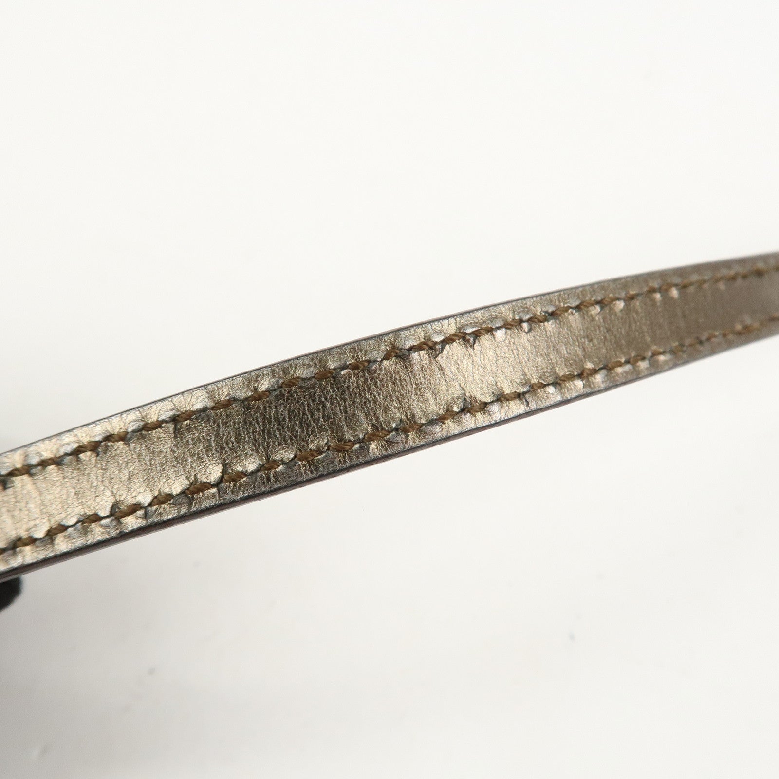 GUCCI GG Canvas Leather Shoulder Bag Hand Bag Gold 005・0813