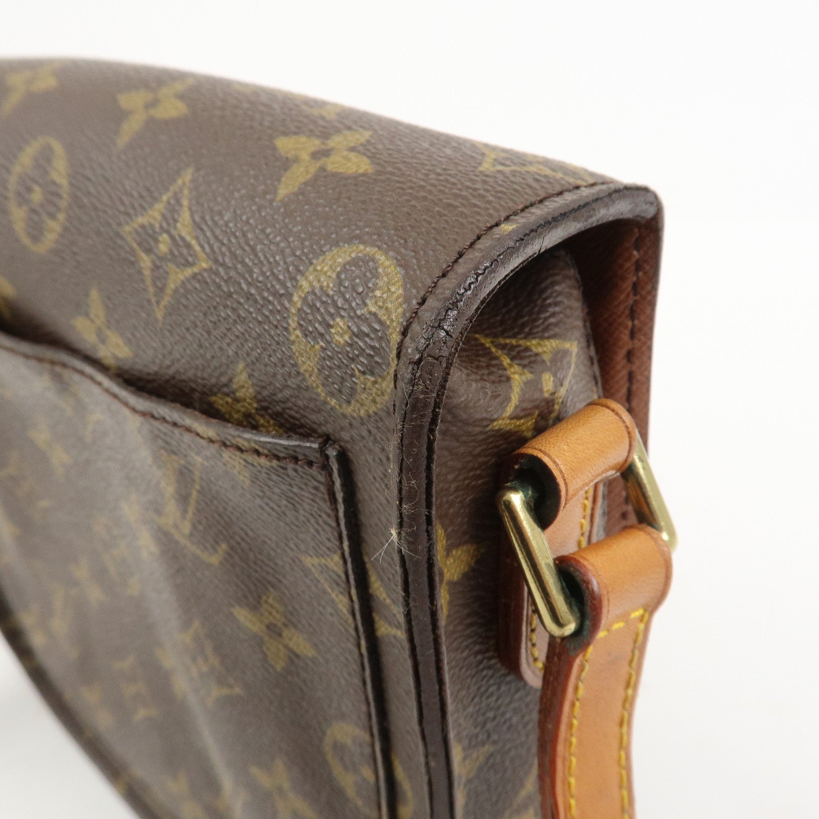 Louis Vuitton Monogram Saint Cloud MM Shoulder Bag Brown M51243