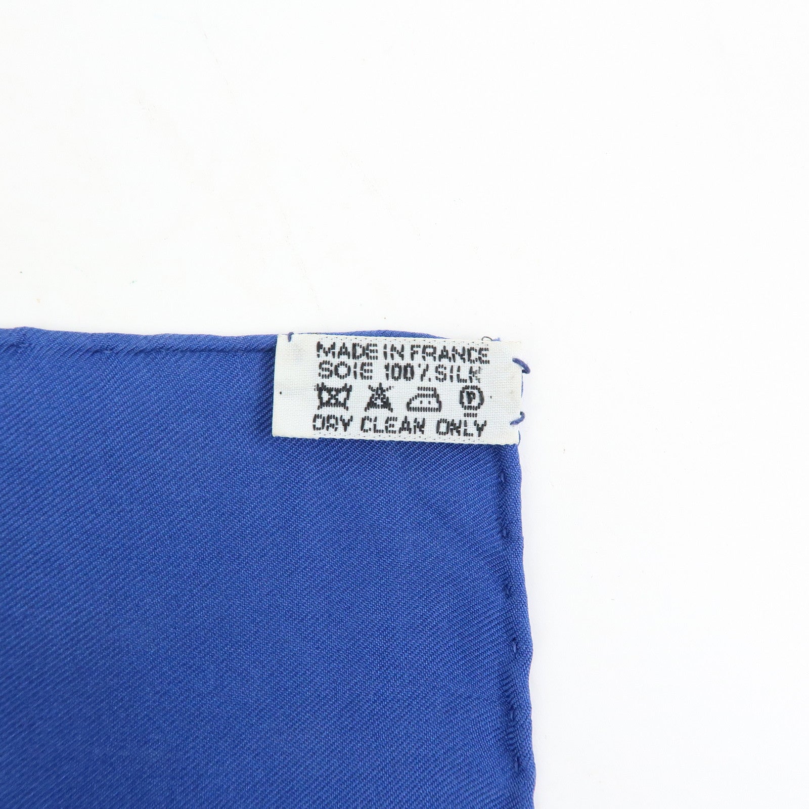 HERMES Carre 90 Silk 100% Scarf Poste et Cavalerie Blue Yellow Red