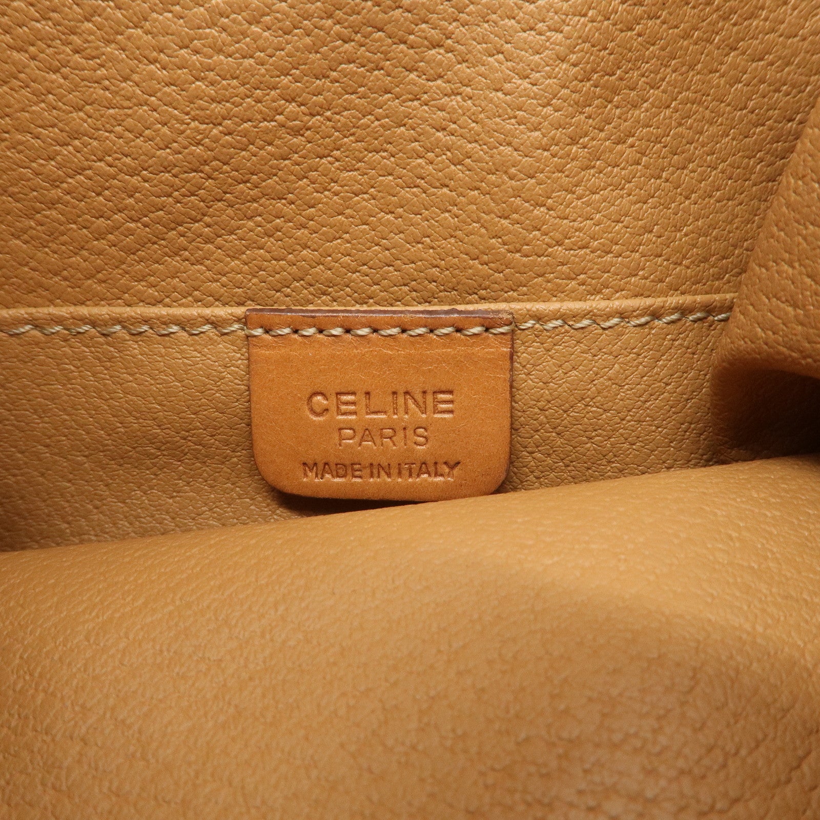 CELINE Macadam PVC Leather Backpack Rucksack Brown