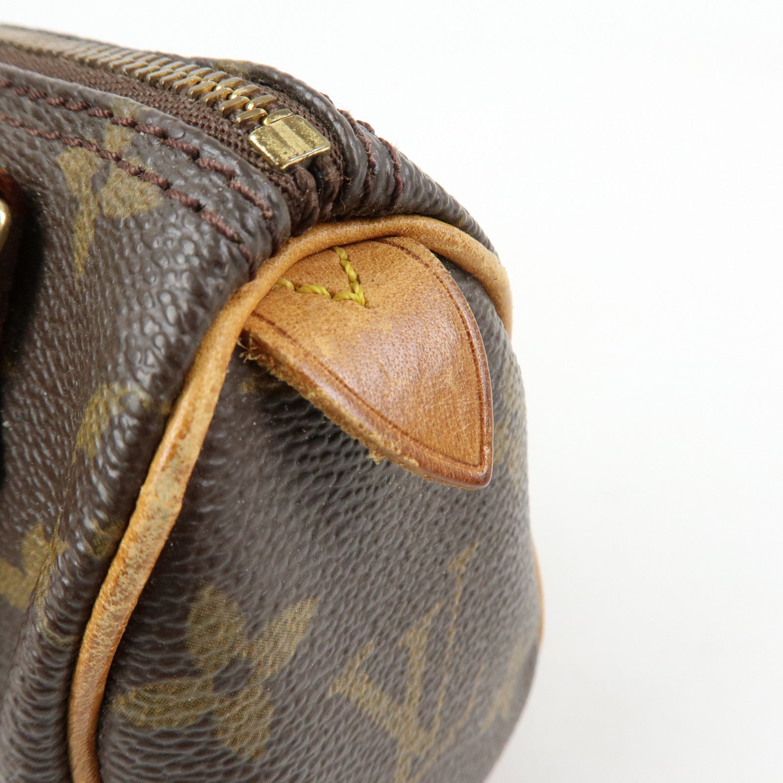 Louis Vuitton Monogram Canvas Mini Speedy Hand Bag Brown M41534