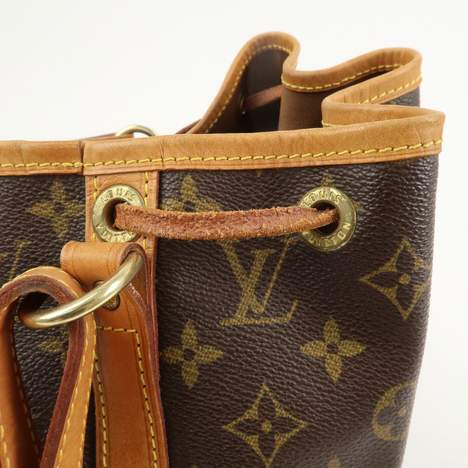 Louis Vuitton Monogram Petit Noe Shoulder Bag Brown M42226