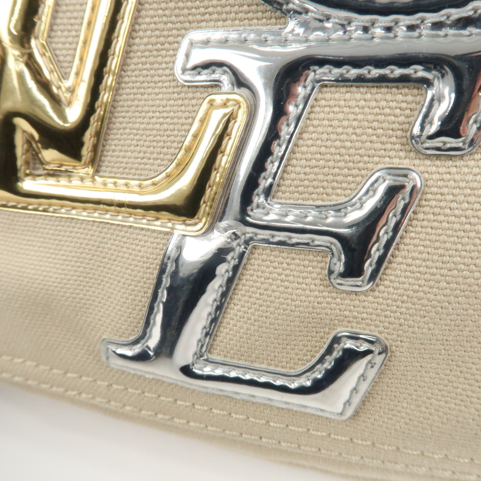 Louis Vuitton Canvas That's Love Tote Bag Hand Bag Ivory M95468 Used