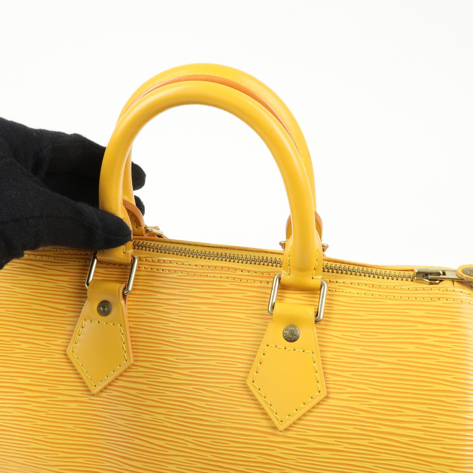 Louis Vuitton Epi Speedy 25 Boston Bag Hand Bag Yellow M43019