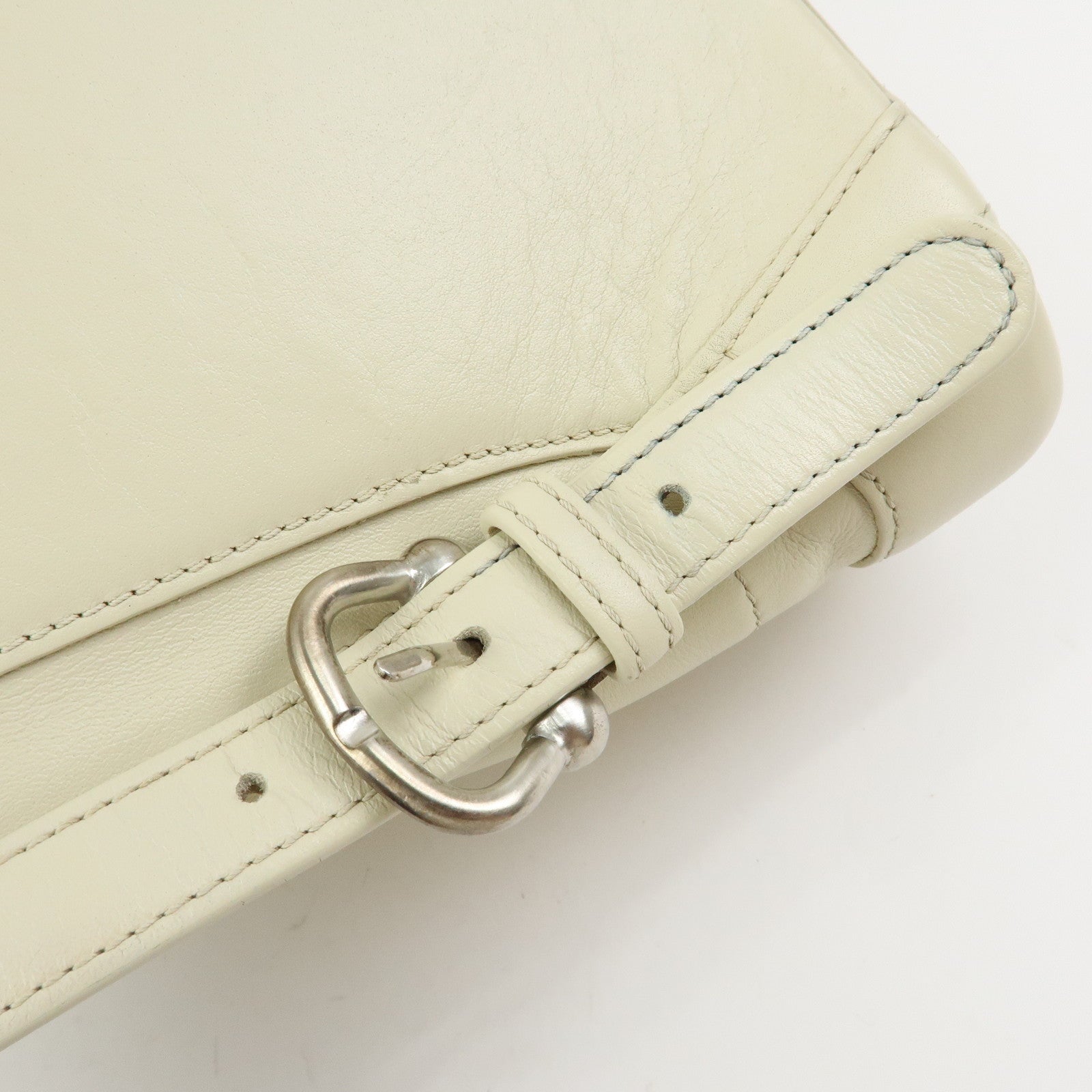 LOEWE Anagram Anton Leather Backpack Rucksuck Ivory