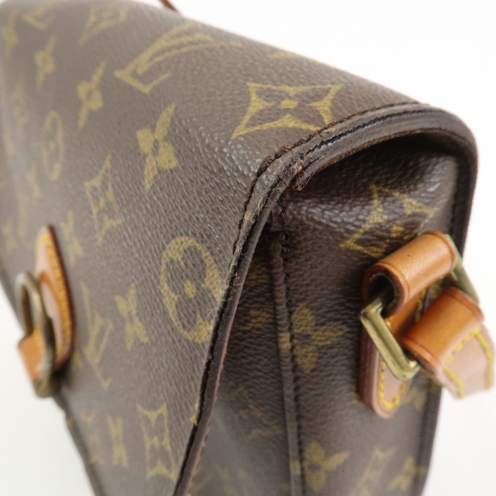 Louis Vuitton Monogram Saint Cloud MM Shoulder Bag Brown M51243
