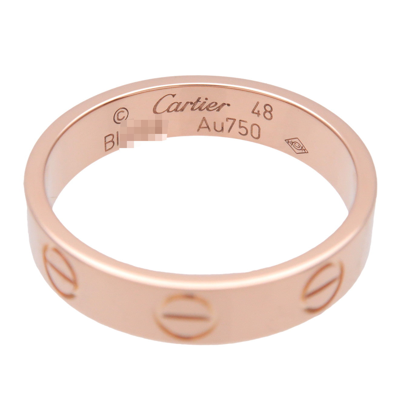 Cartier Mini Love Ring K18 750PG Rose Gold #48 US4.5 EU48 HK9.5