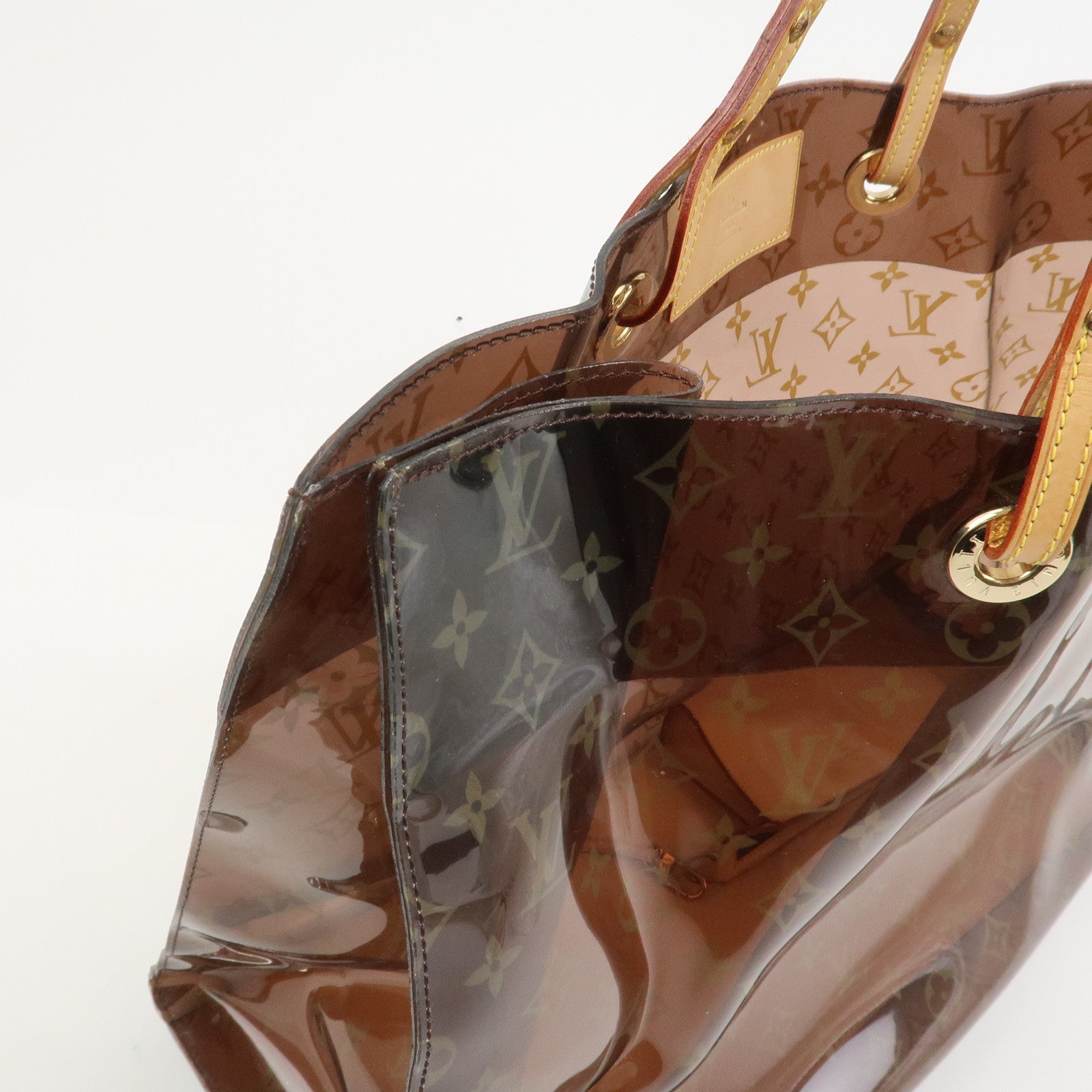 Louis Vuitton Monogram Cabas Cruise Vinyl Tote Bag Brown M50500