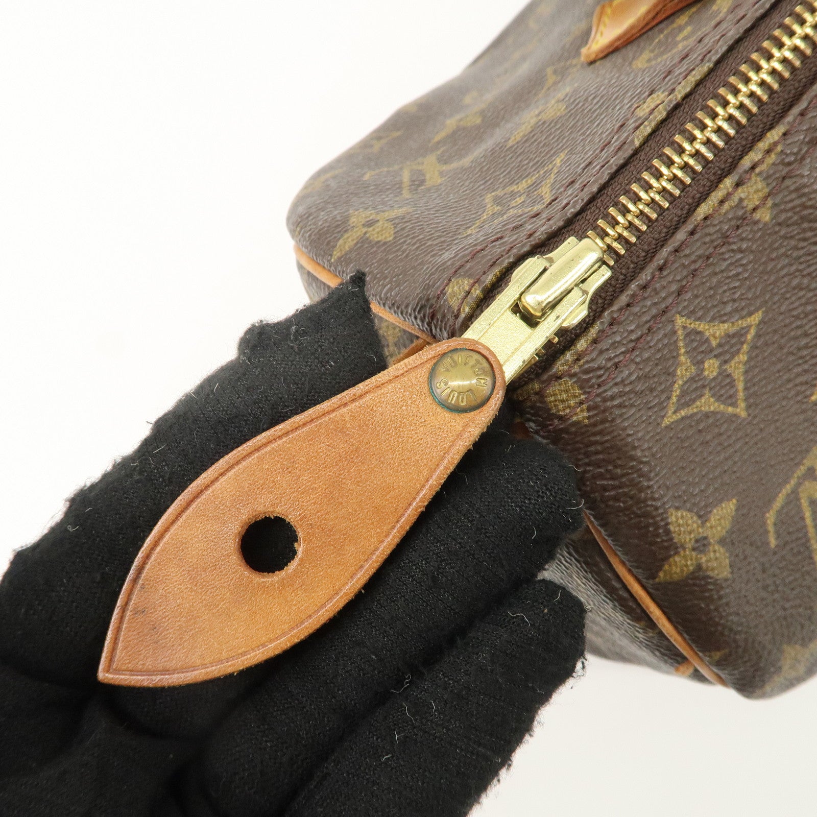 Louis Vuitton Monogram Speedy 30 Boston Bag Hand Bag M41526 Used
