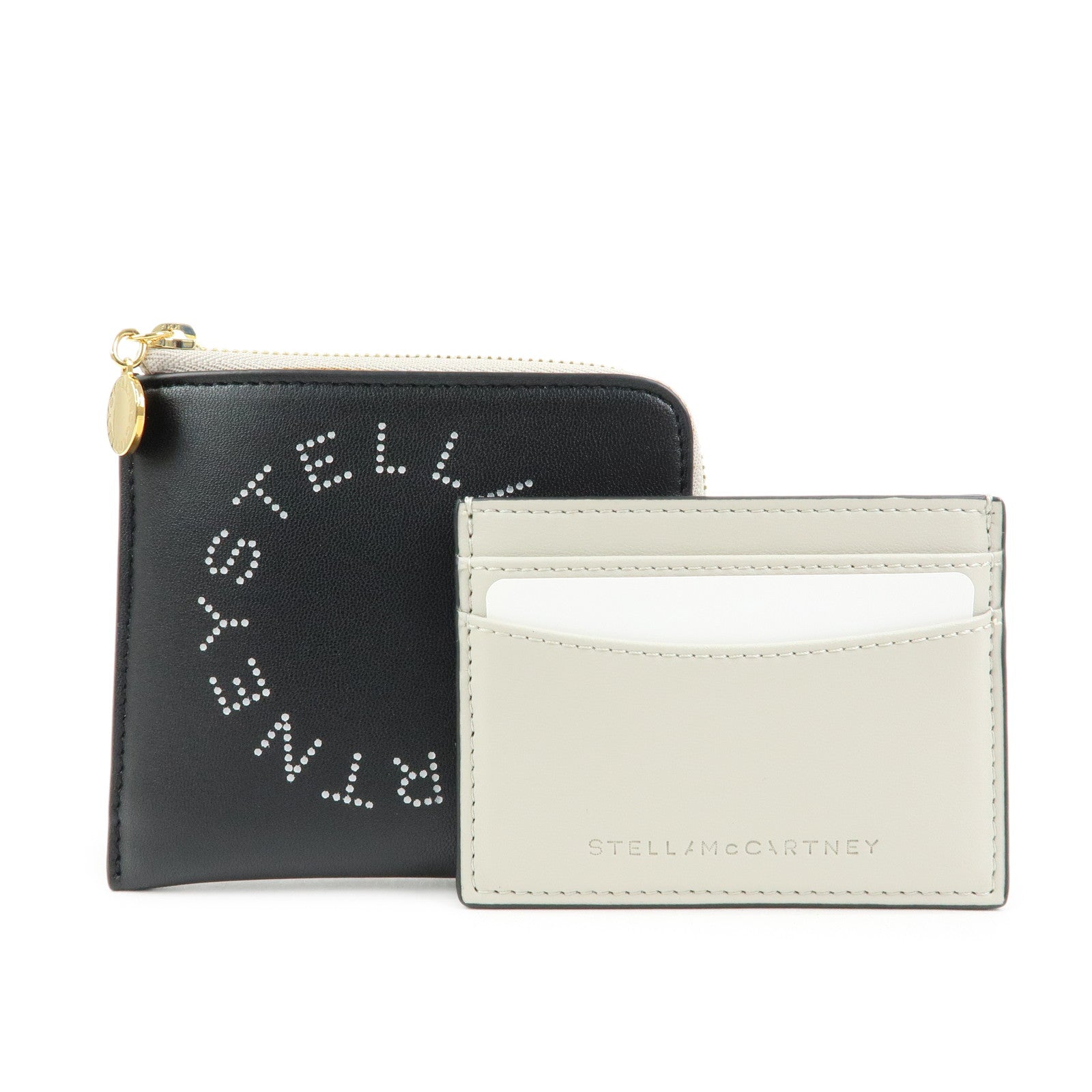 STELLA MCCARTNEY Faux Vegan Leather Compact Wallet Card Case