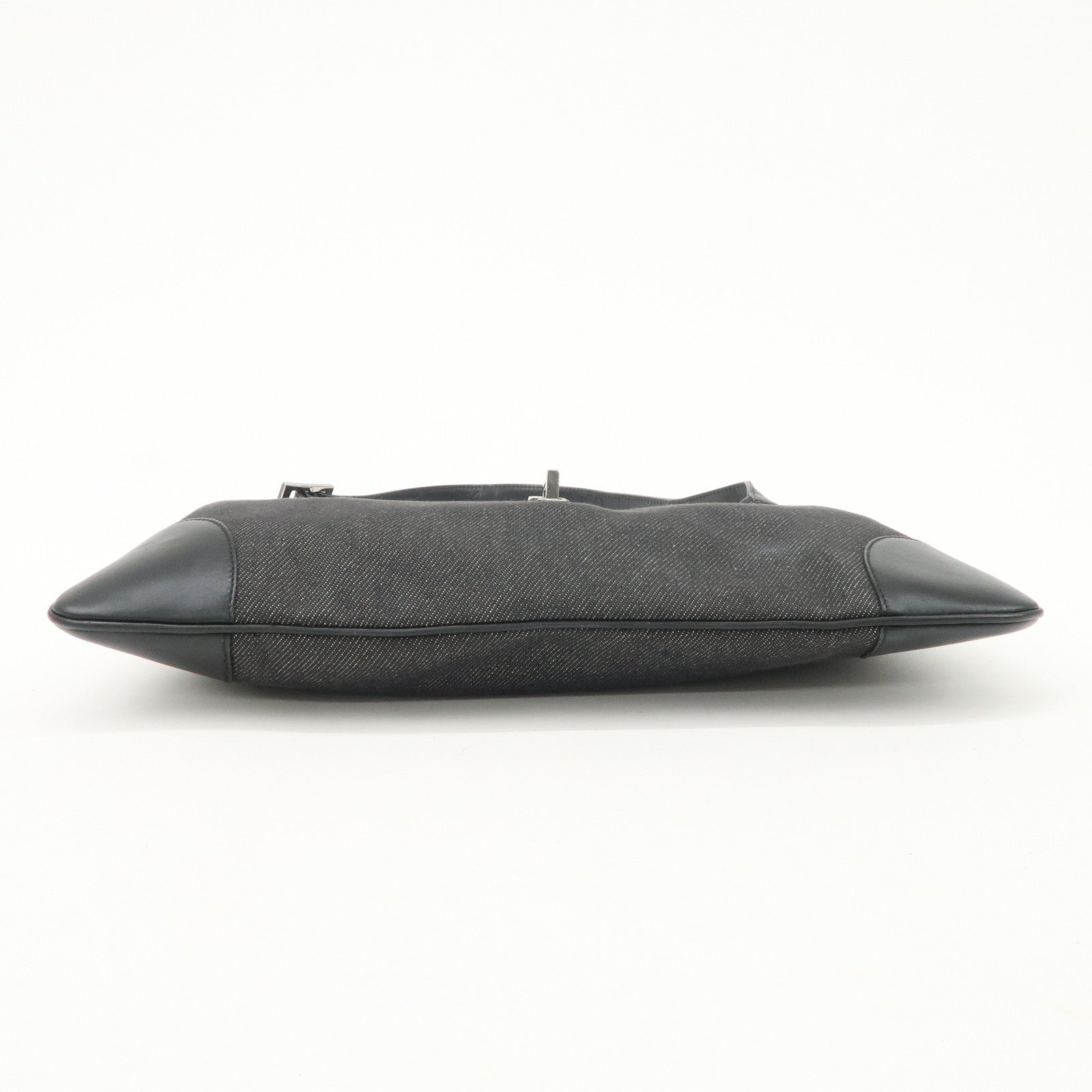 GUCCI Kandensky Denim Leather Shoulder Bag Hand Bag Black 28628