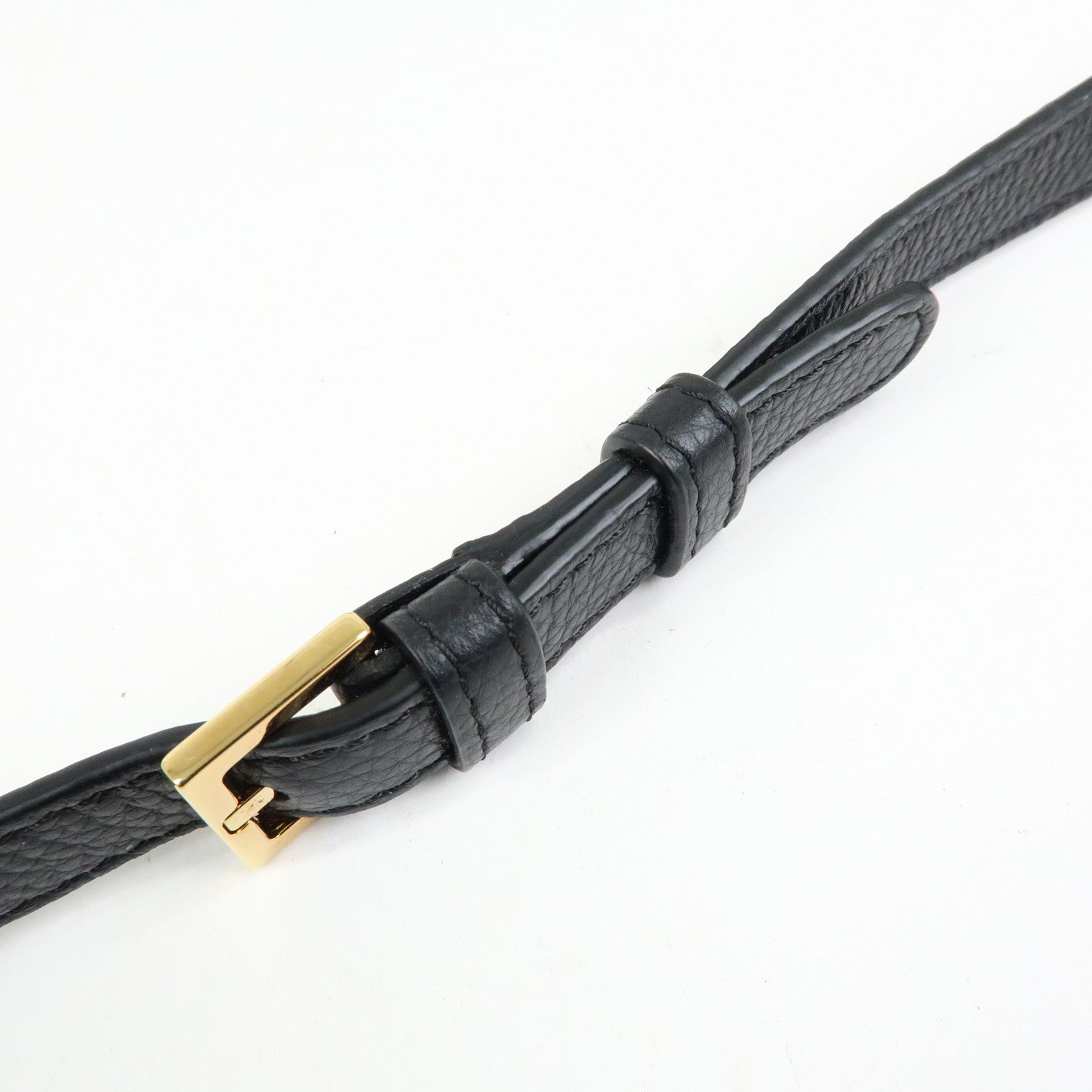 VERSACE Virtus Leather Shoulder Crossbody Bag Black Beige