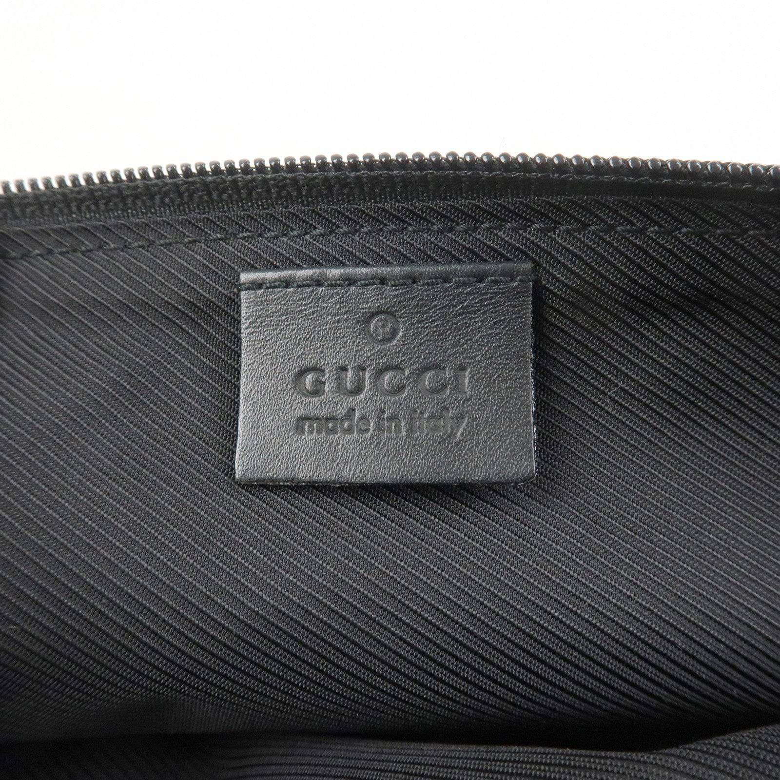 GUCCI Boat Bag GG Canvas Leather Accessory Pouch Hand Bag 039.1103