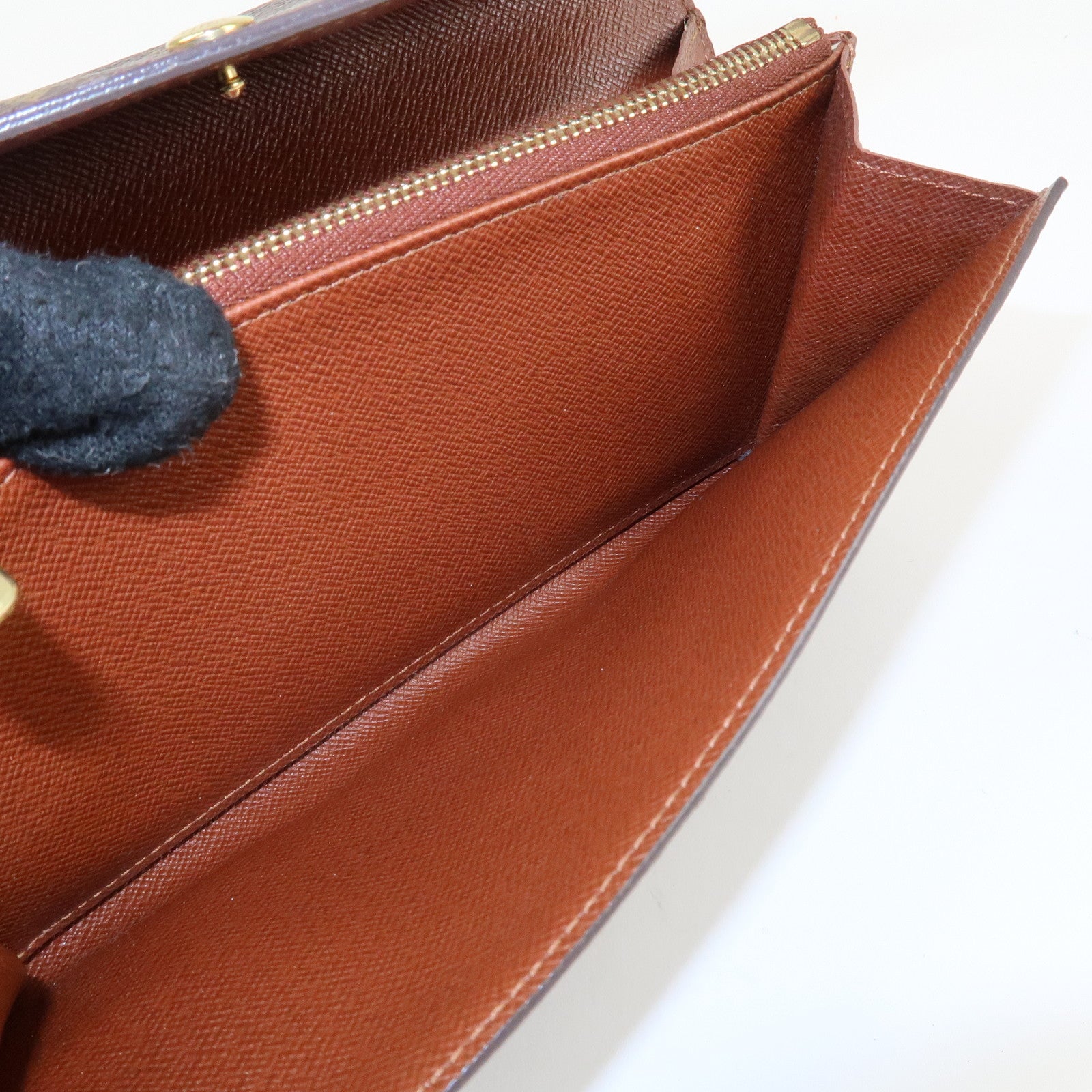 Louis Vuitton Monogram Pochette Porte Monnaie Credit Long Wallet M61725 Used