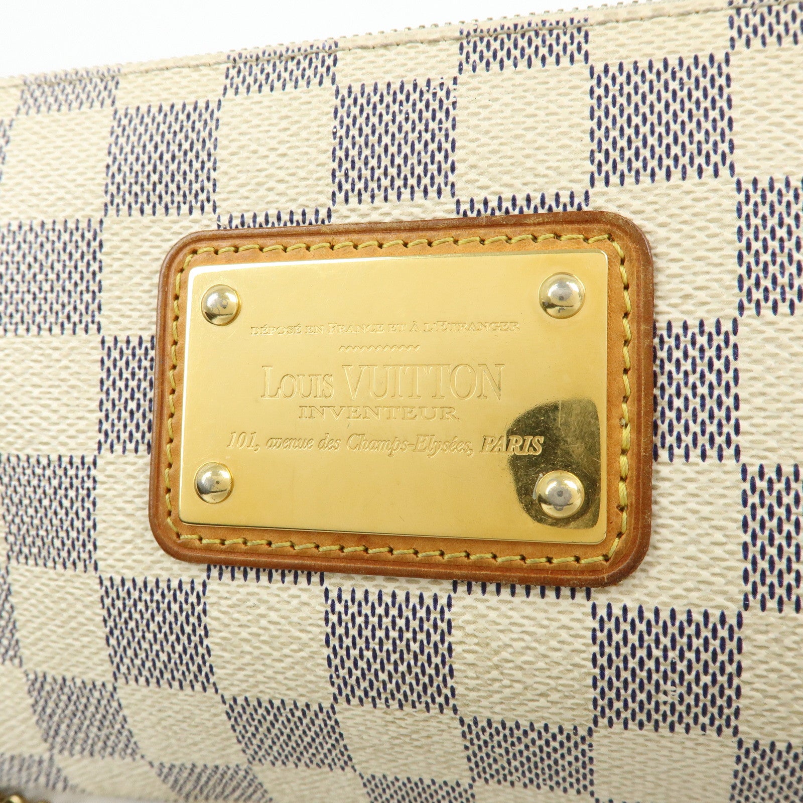 Louis Vuitton Damier Azur Eva 2Way Bag Hand Bag Shoulder Bag N55214