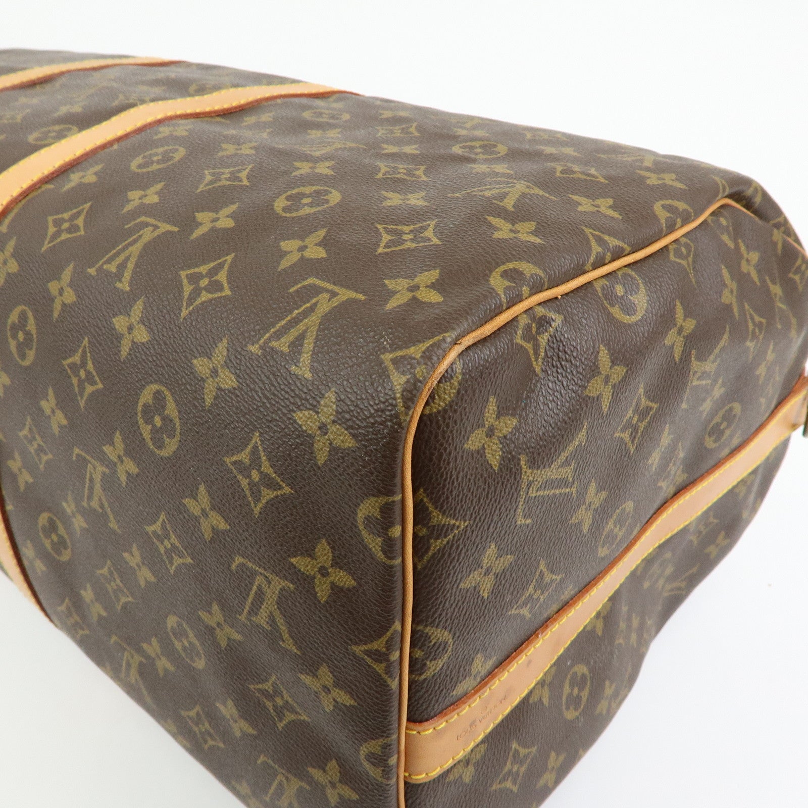 Louis Vuitton Monogram Keep All Bandouliere 55 Boston Bag M41414