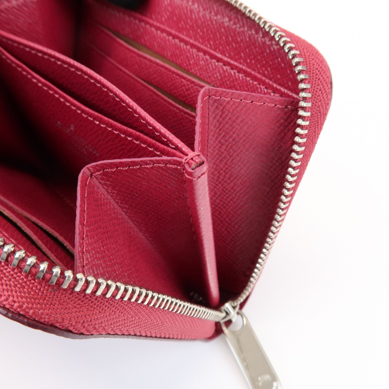 Louis Vuitton Epi Leather Zippy Coin Purse Coin Case Fuchsia M60383