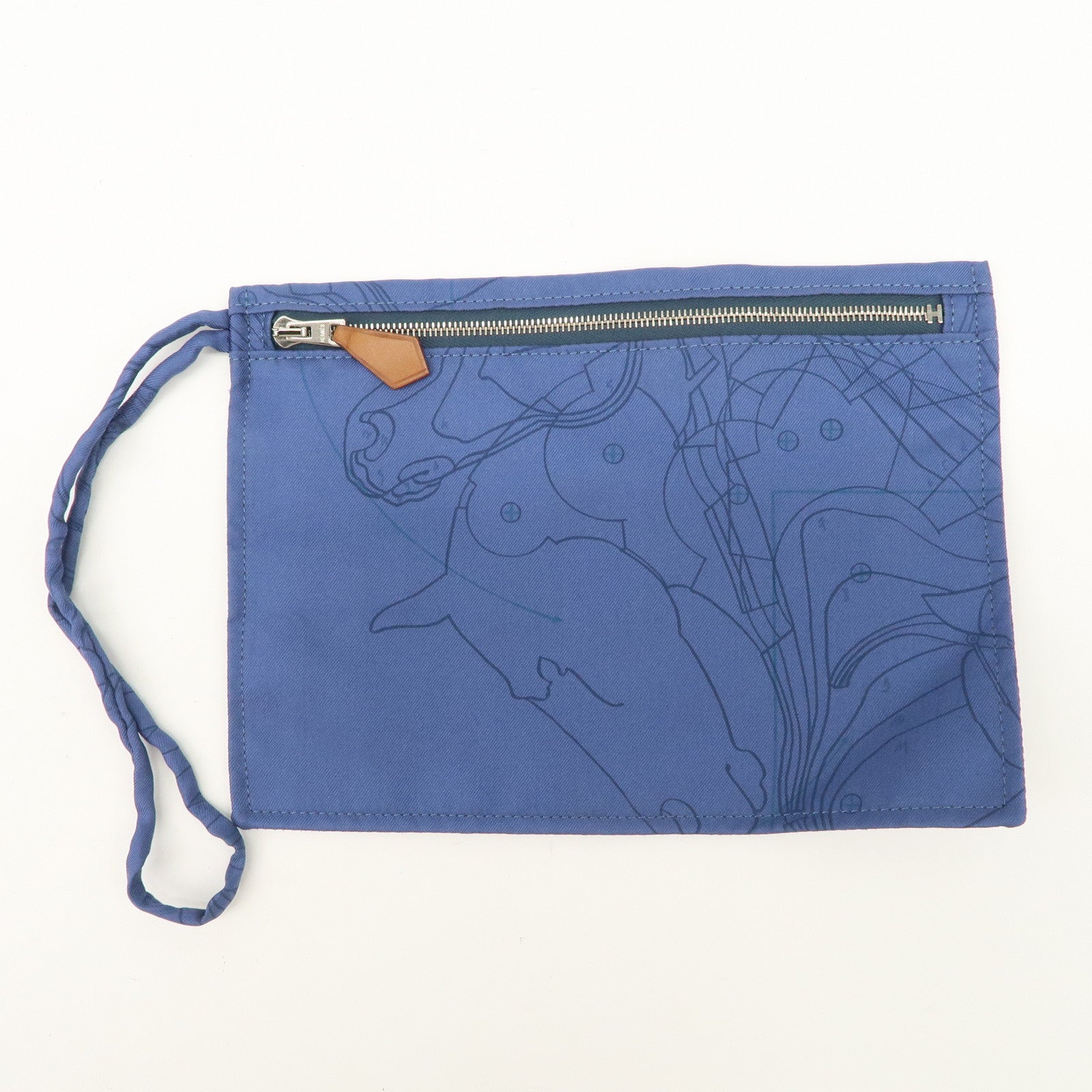 HERMS Silky City PM Silk Leather Shoulder Bag Crossbody Bag