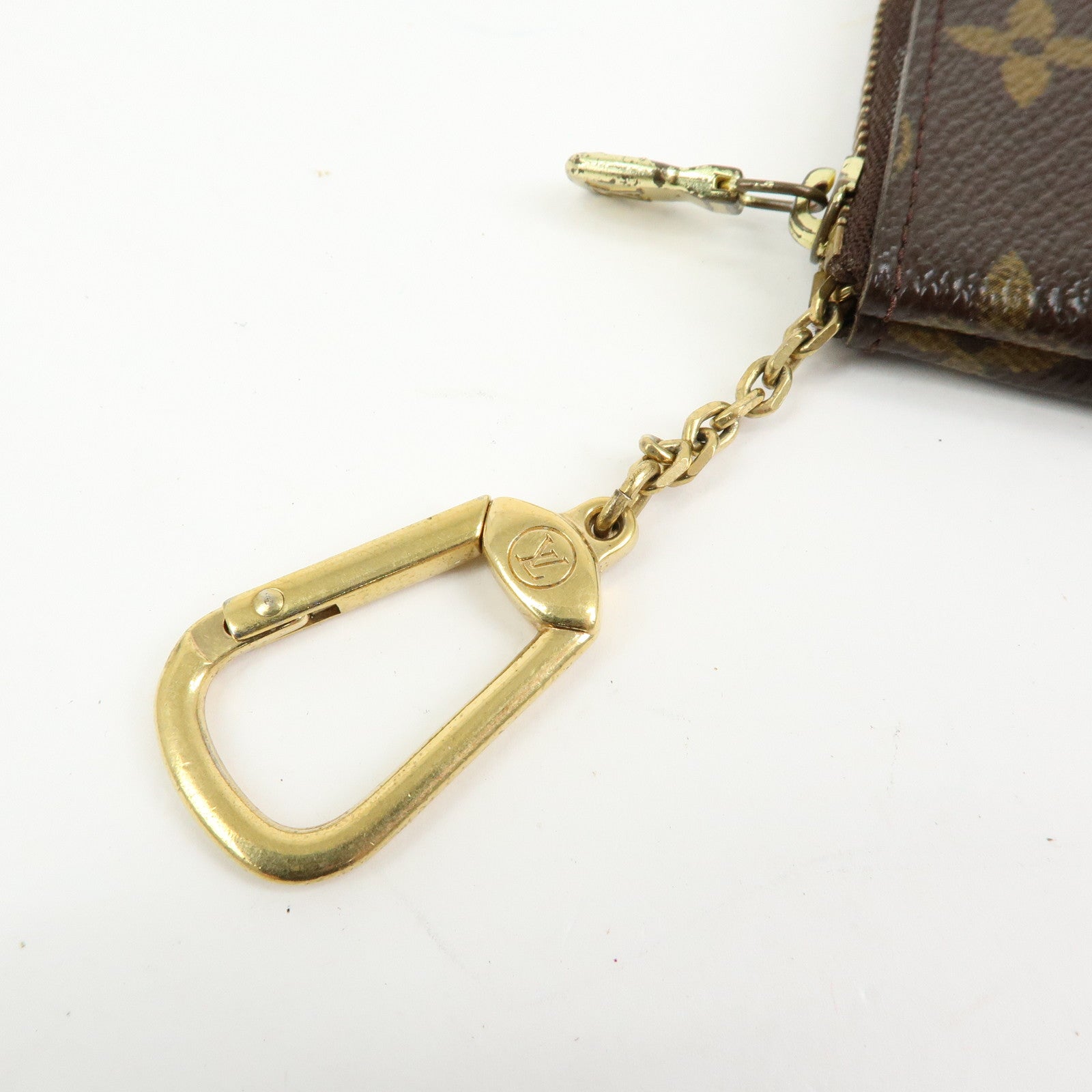 Louis Vuitton Monogram Pochette Cles Coin Case Key Case M62650