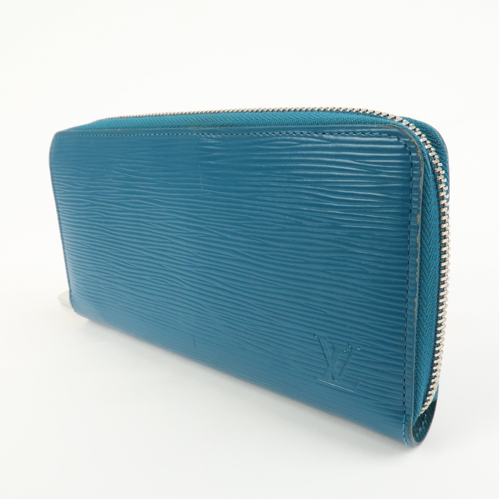 Louis Vuitton Epi Leather Zippy Long Wallet Cyan Blue M60311