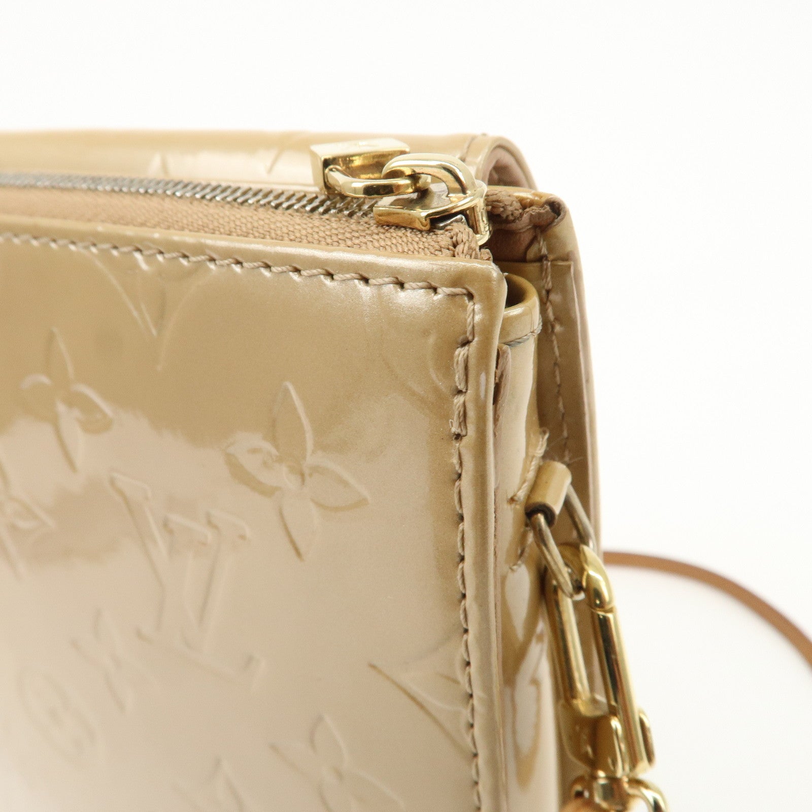 Louis Vuitton Monogram Vernis Motte Shoulder Bag Noisette M91337 Used