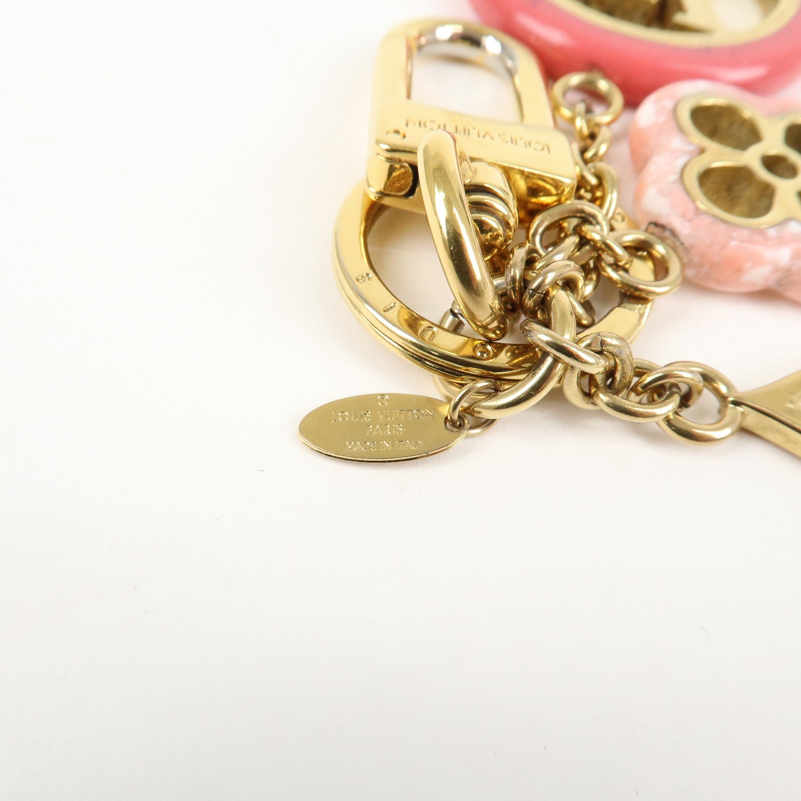 Louis Vuitton Porte Cles Color Line Charm Key Ring M64525 Used