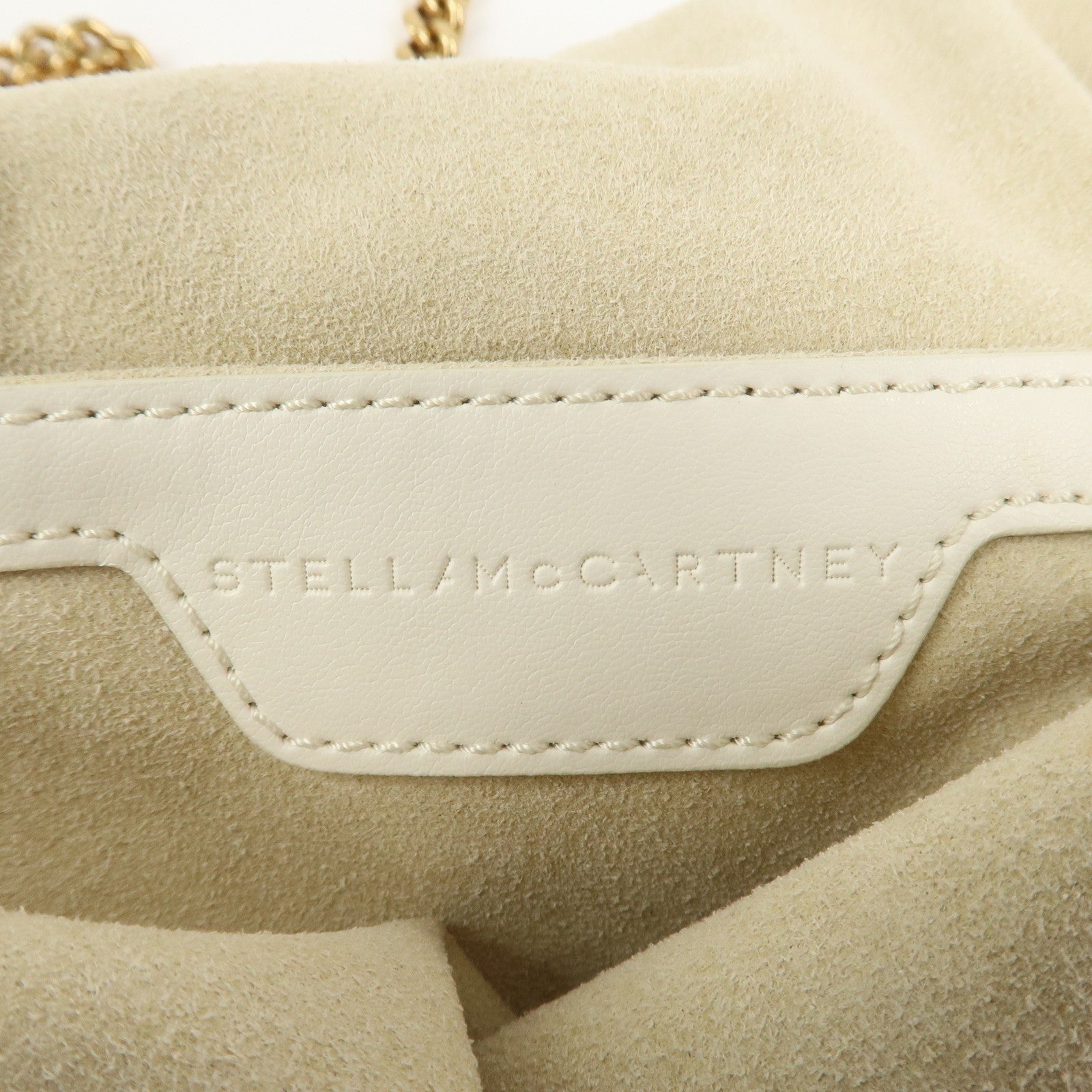 STELLA MCCARTNEY Falabella Cotton 2Way Bag Shoulder Bag Ivory