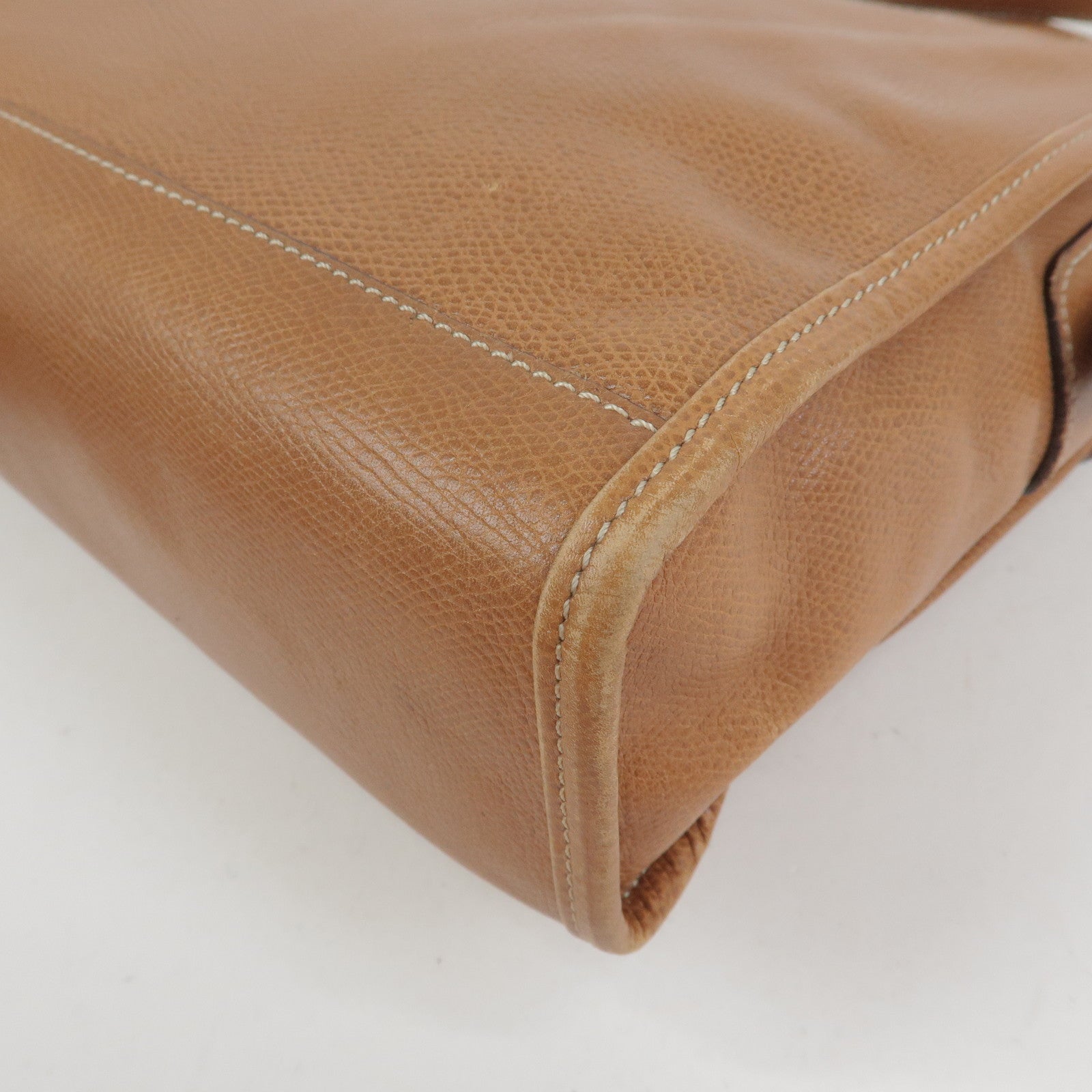LOEWE Anagram Leather Shoulder Bag Crossbody Bag Brown