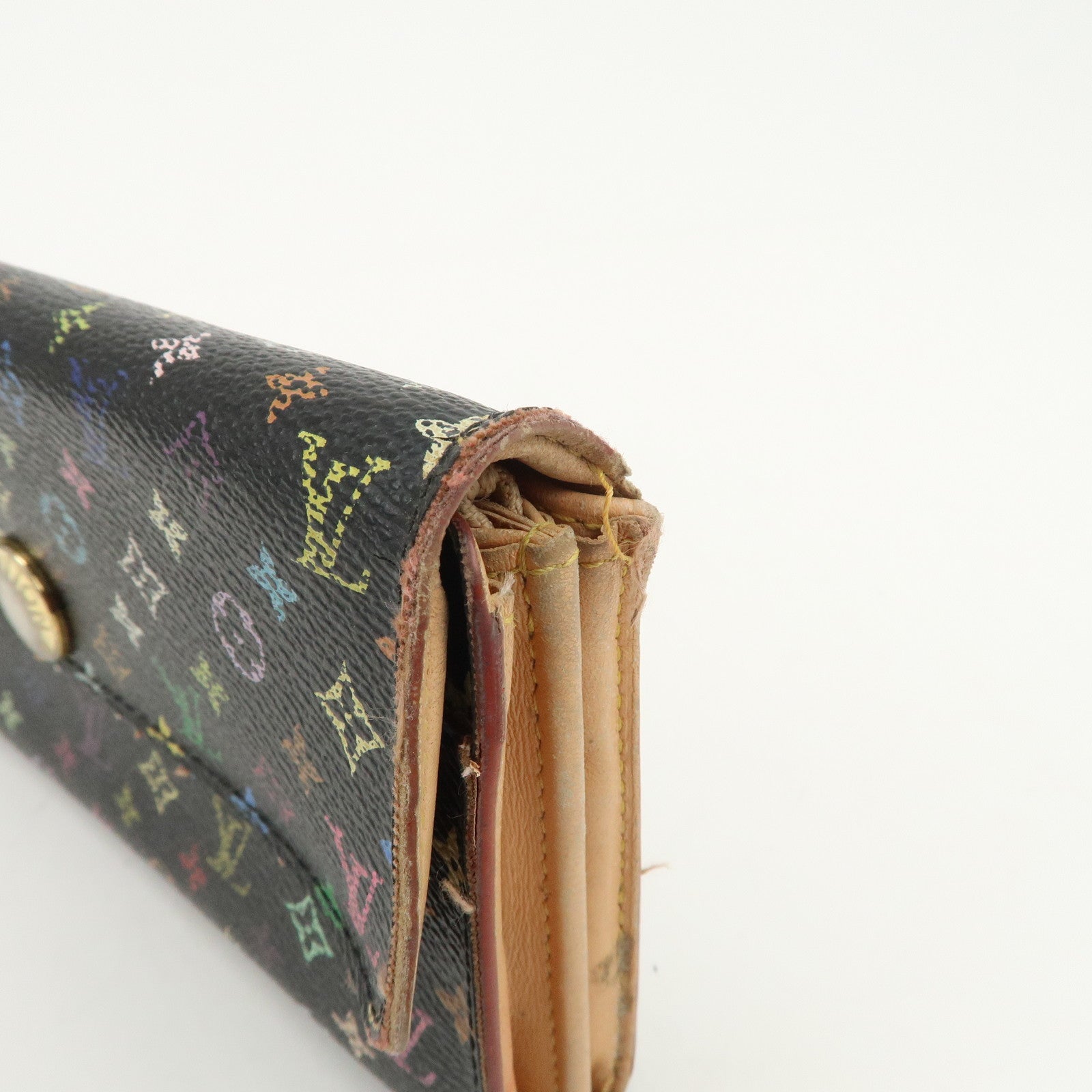 Louis Vuitton Monogram Set of 2 Long Wallets M61734 M60825