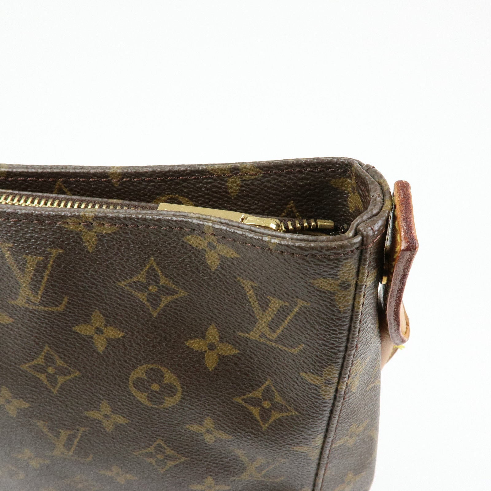 Louis Vuitton Monogram Looping GM Shoulder Bag Brown M51145