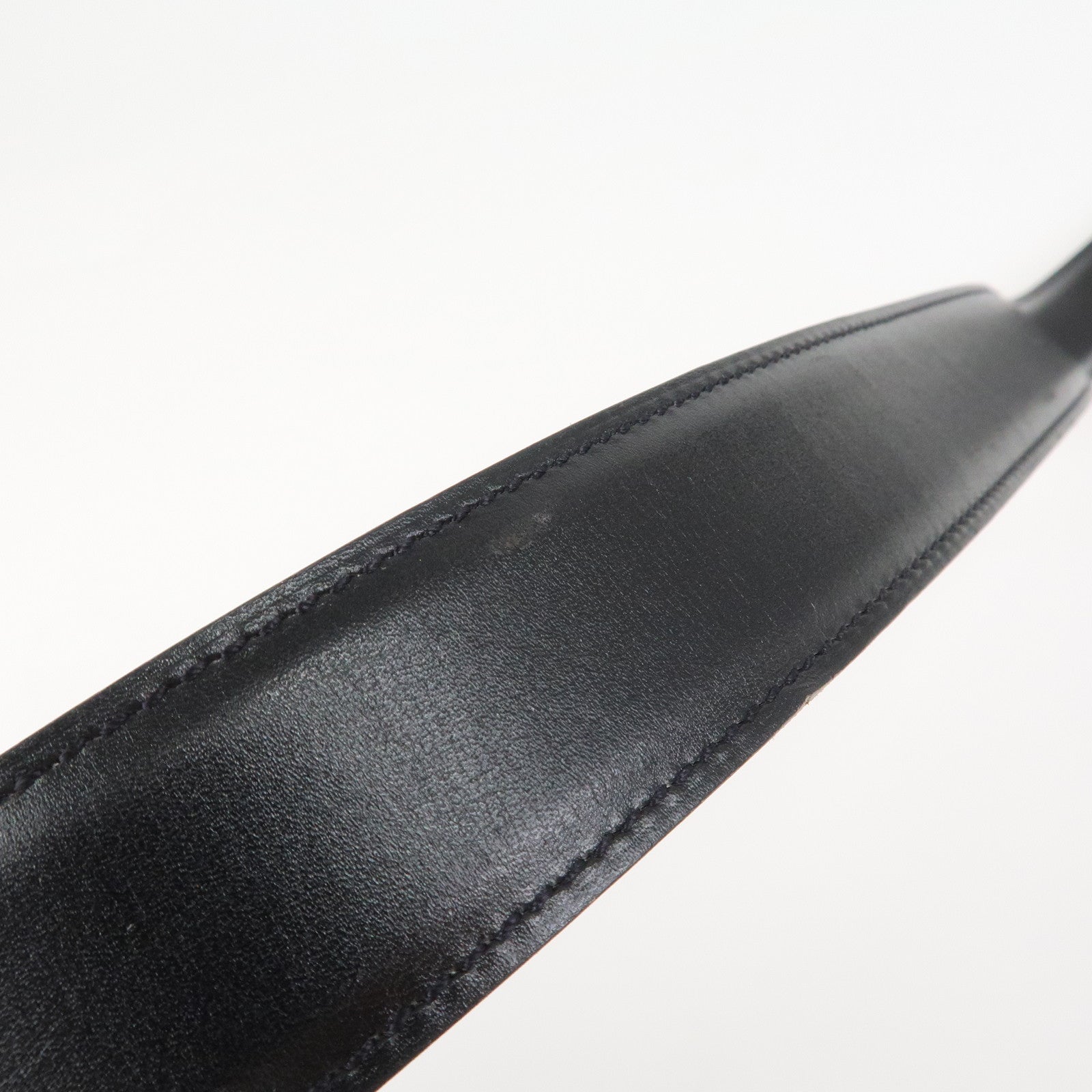 HERMES Leather H Buckle Reversible Constance Belt Z Stamped