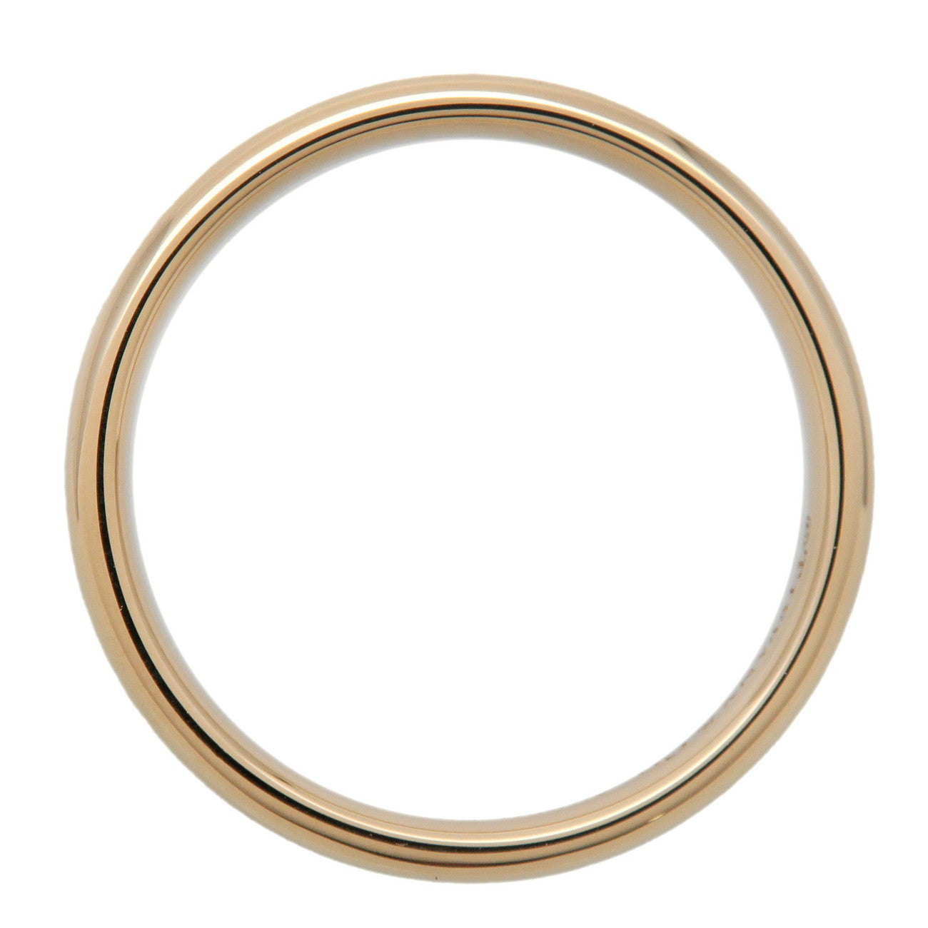 Tiffany & Co Classic Band Ring K18 #50 750YG Yellow Gold US5.5