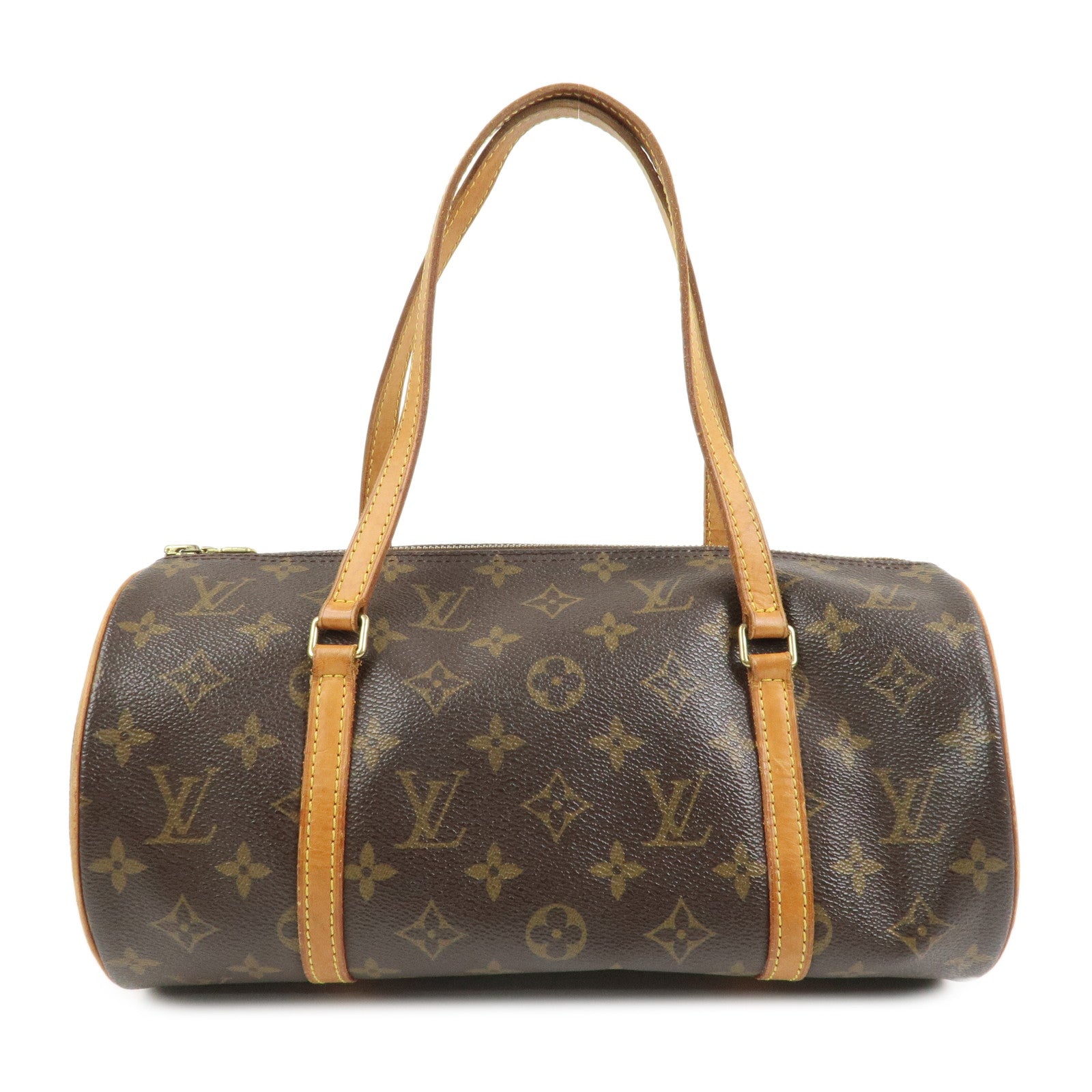Louis Vuitton Monogram Papillon 30 Hand Bag Brown M51385