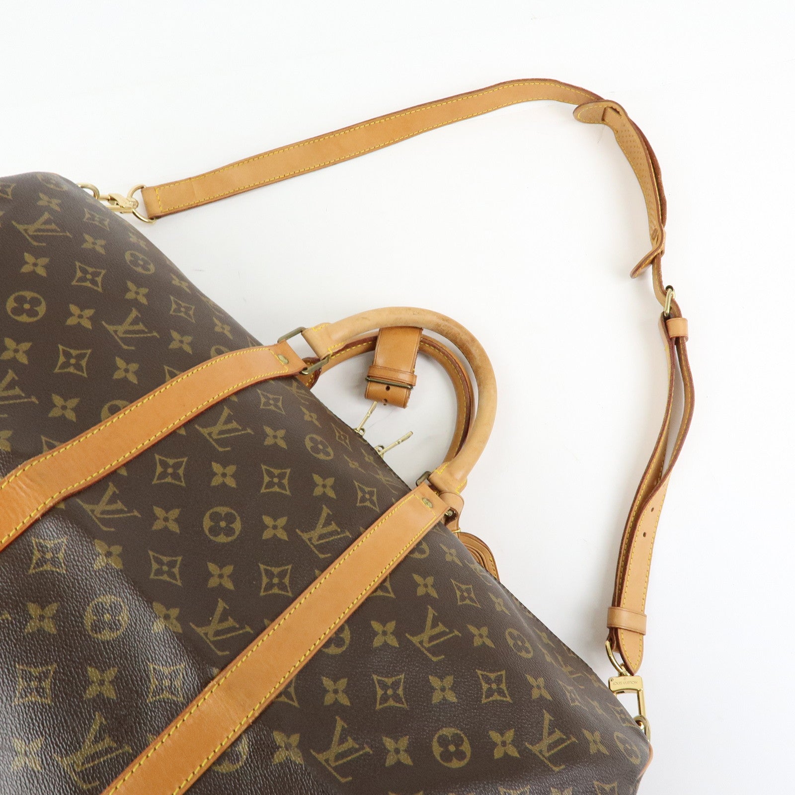 Louis Vuitton Monogram Keep All Bandouliere 50 Boston Bag M41416