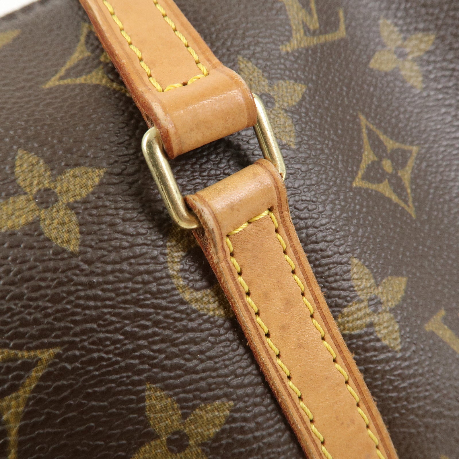 Louis Vuitton Monogram Papillon 30 Hand Bag Brown M51385
