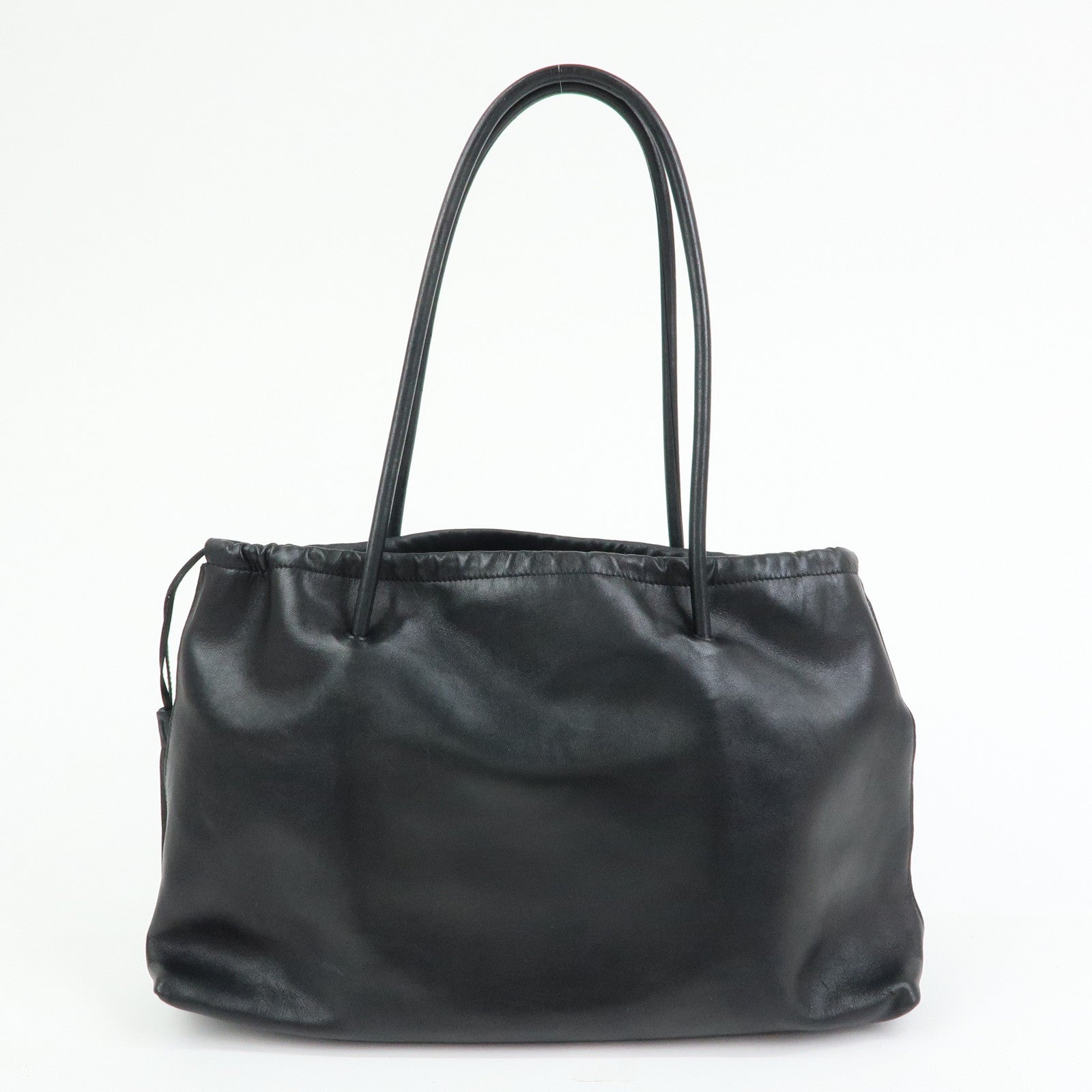 GUCCI Nappa Leather Tassel Tote Shoulder Bag Black 001・4331・001998