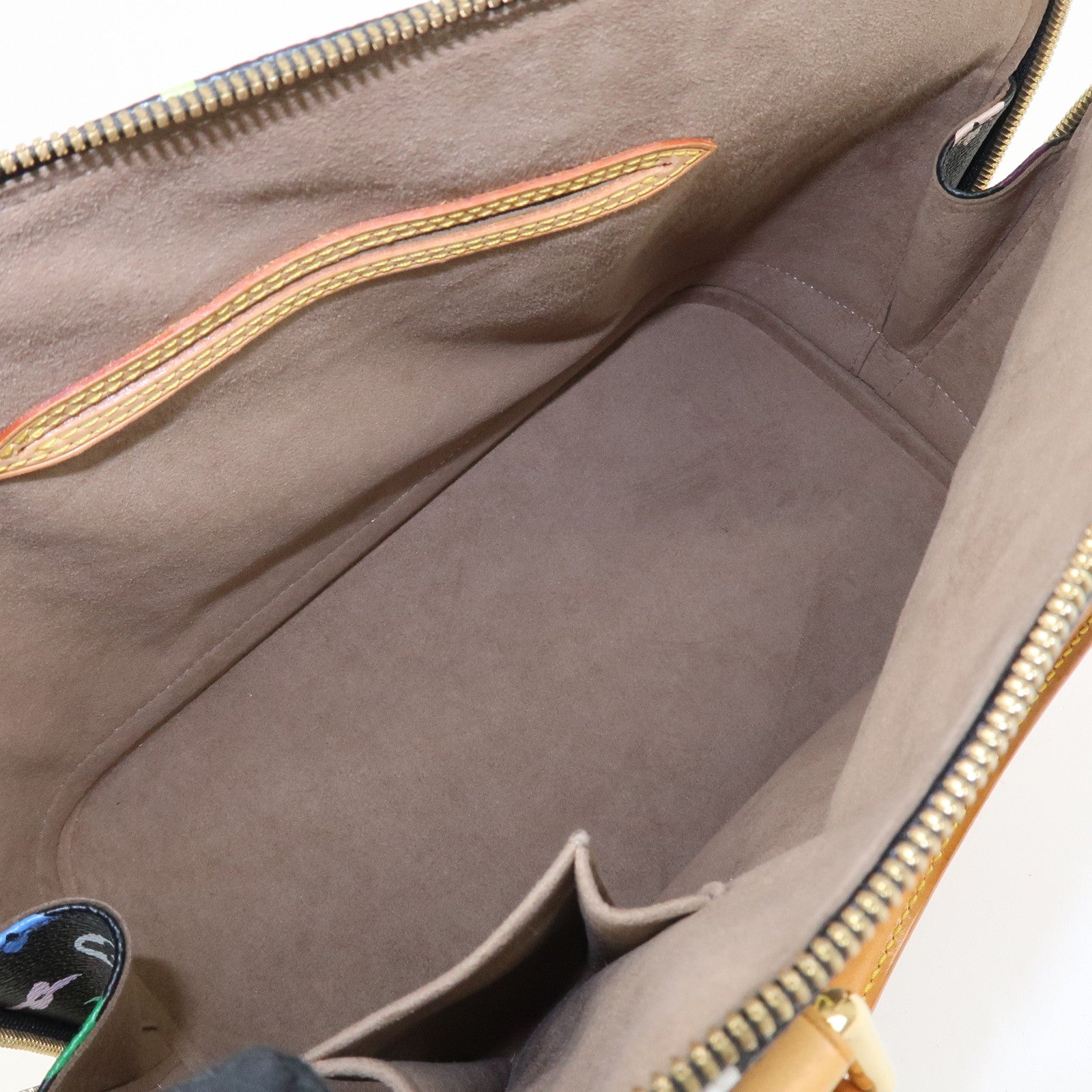 Louis Vuitton Monogram Multicolor Alma Hand Bag Noir M92646