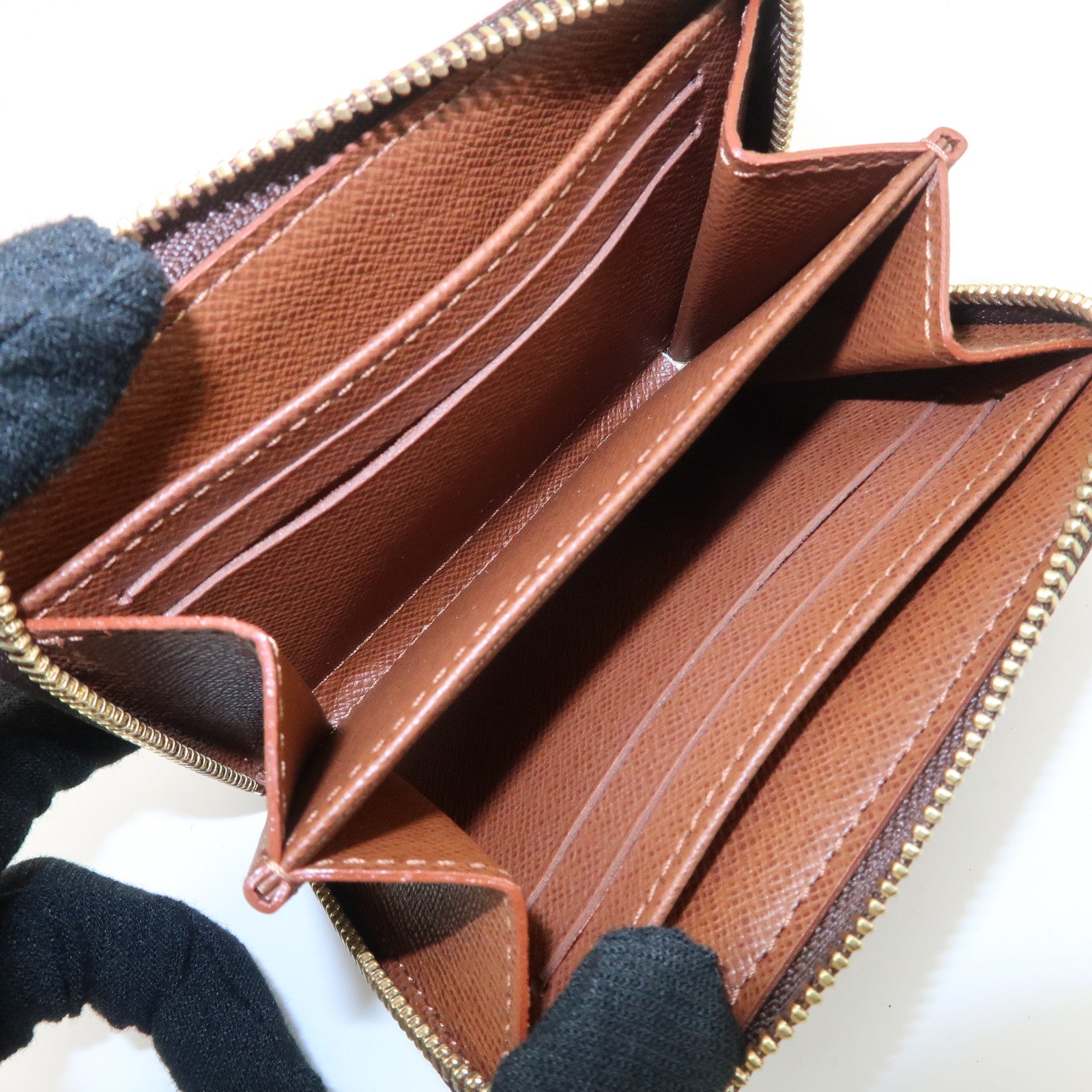 Louis Vuitton Monogram Zippy Coin Purse Coin Case Brown M60067 Used
