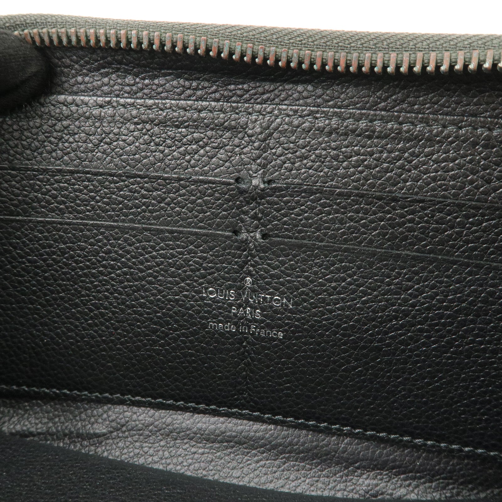 Louis Vuitton Empreinte Leather Studs Zippy Wallet Platine M61442