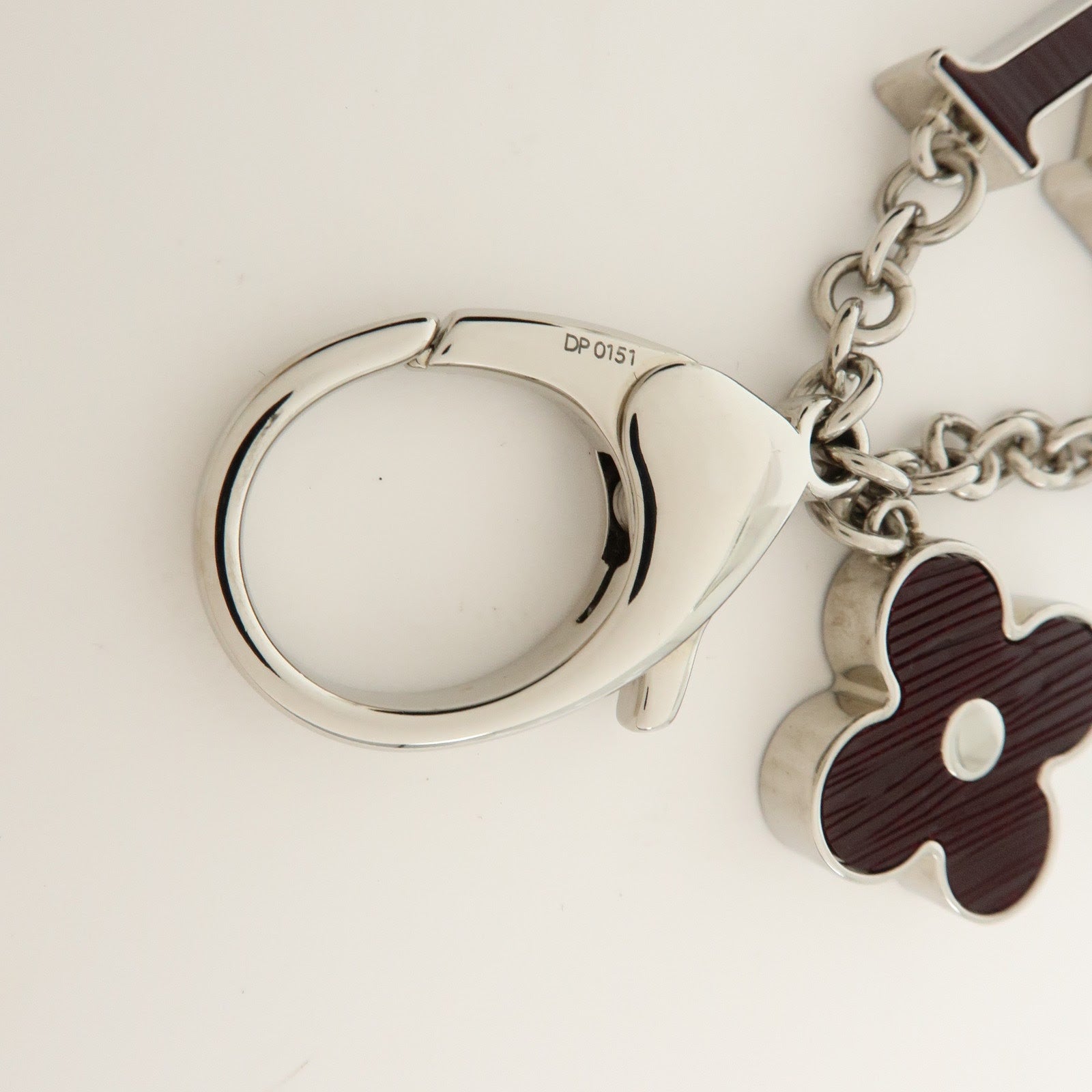 Louis Vuitton Bijou Sac Fleur Metal Bag Charm Key Holder M66368