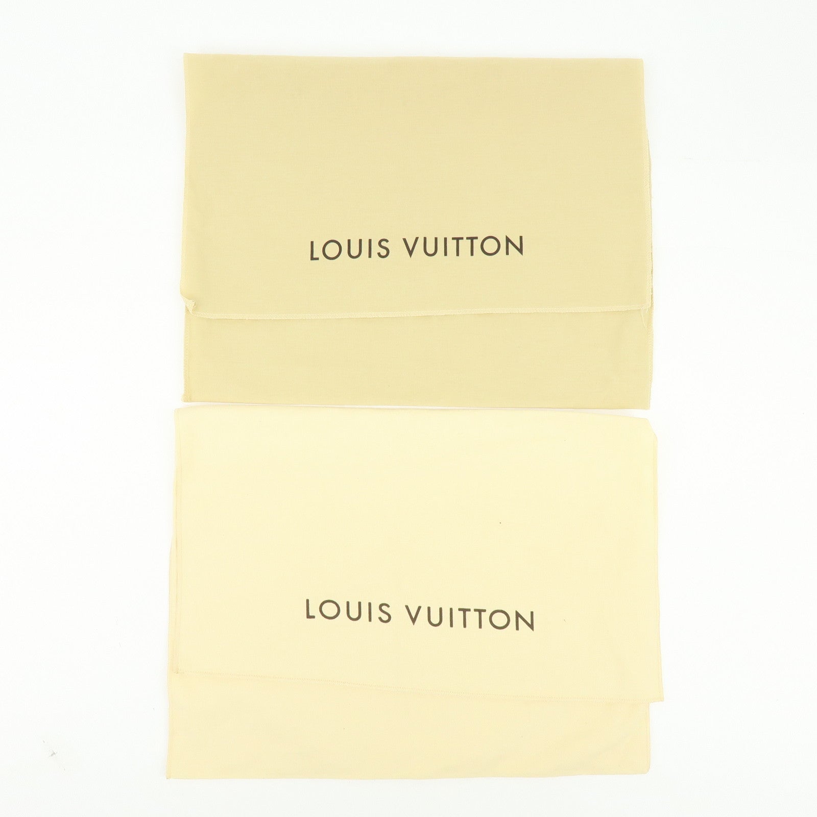 Louis Vuitton Set of 10 Dust Bag Storage Bag Flap Style Beige