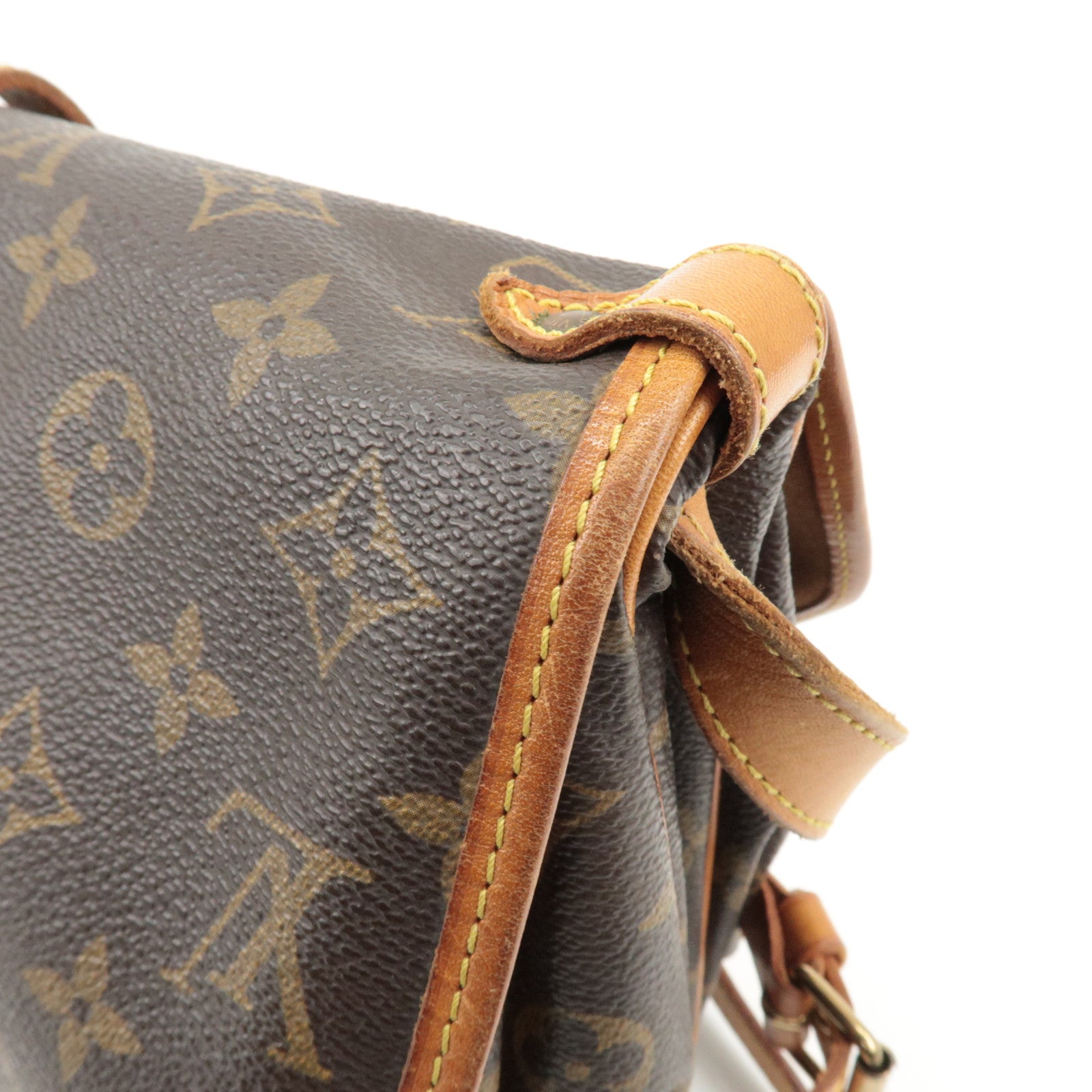 Louis Vuitton Monogram Saumur 30 Shoulder Bag Brown M42256 Used