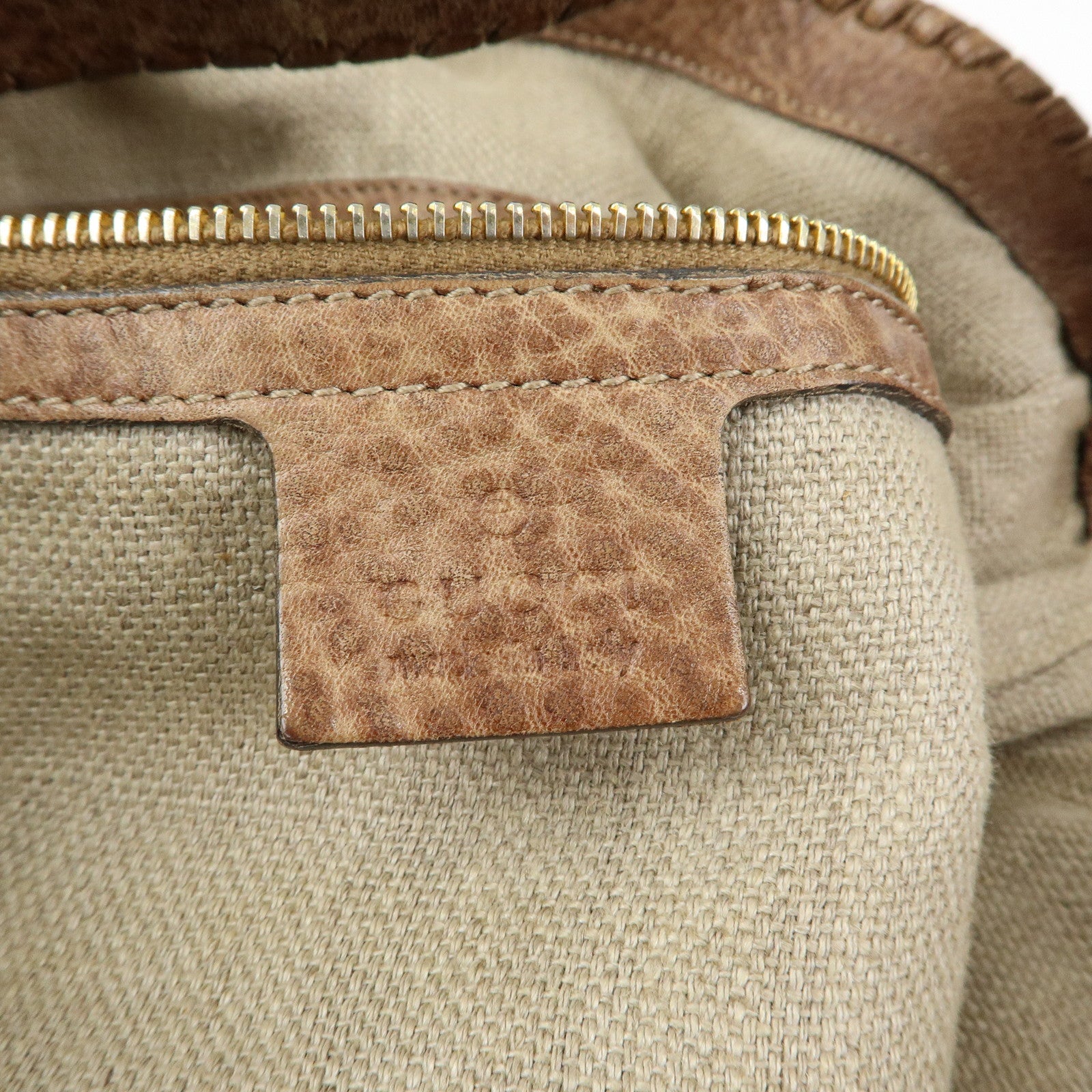 GUCCI Bamboo New Jackie Guccissima Leather Shoulder Bag 218491